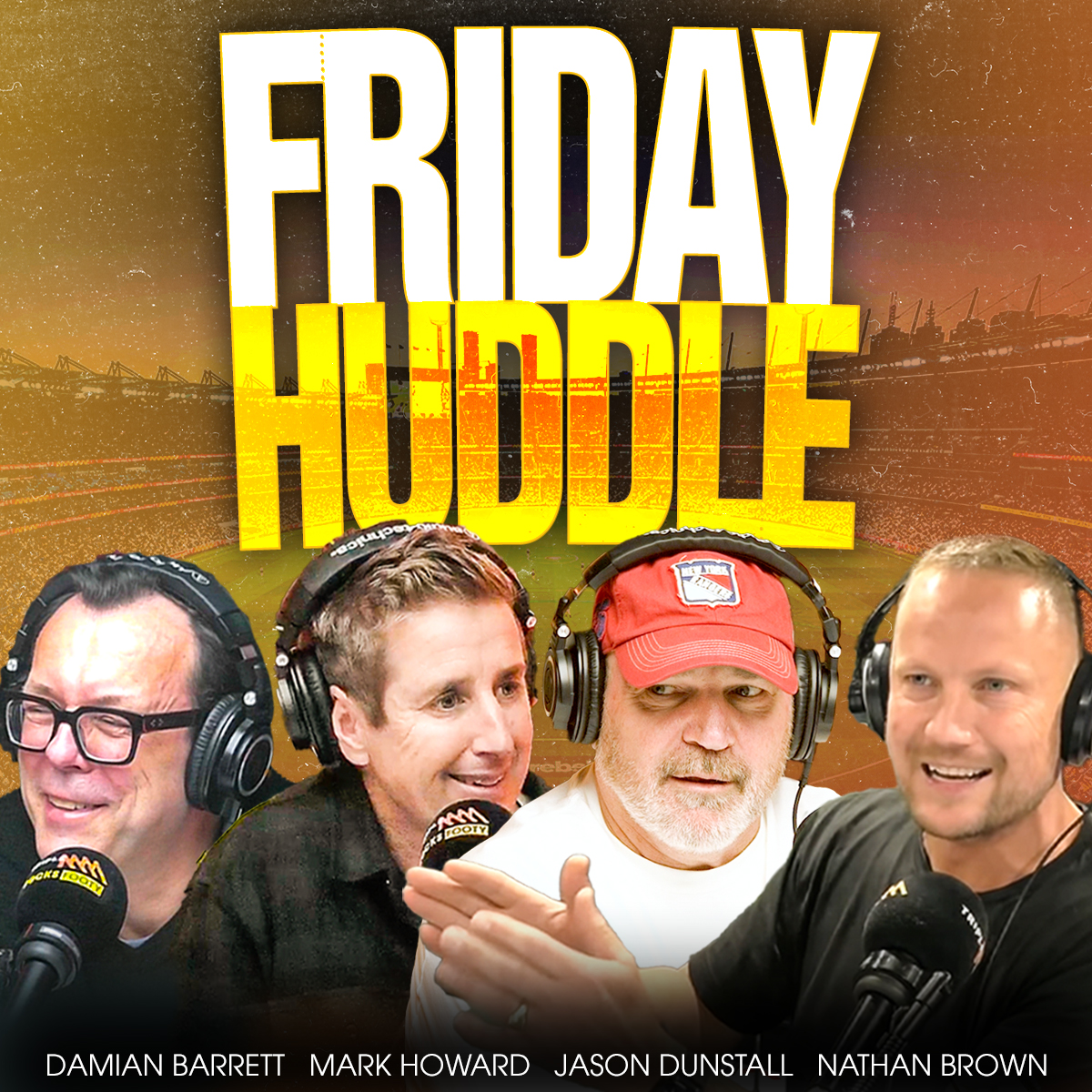 FRIDAY HUDDLE |  Beast Actor Daniel Macpherson, Daicos's GOAT Quarter + Dogs President Kylie Watson-Wheeler