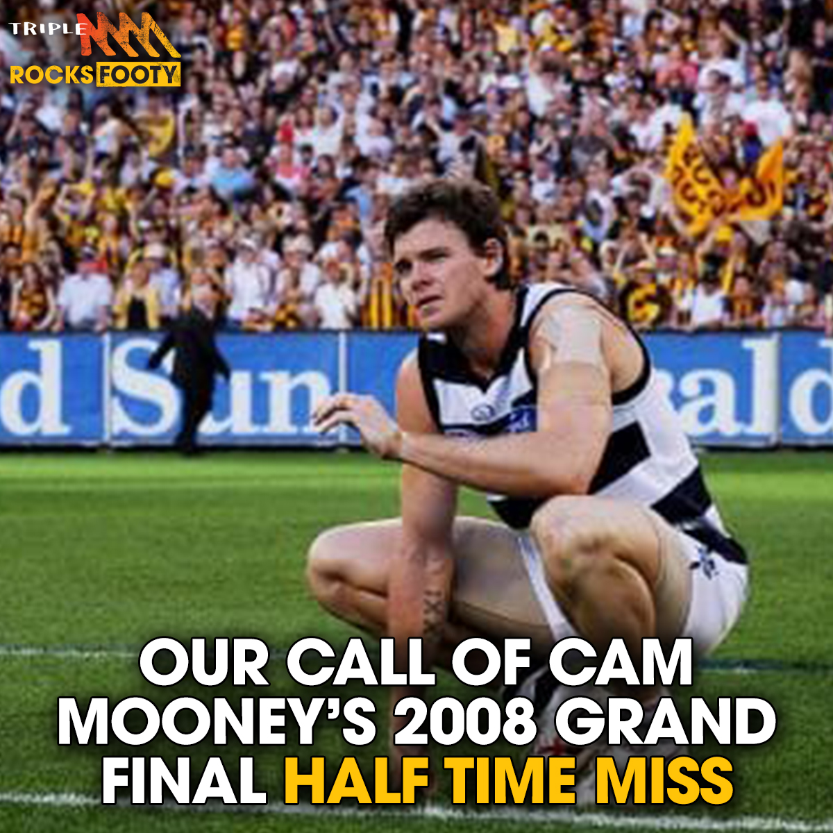 Our call of Cam Mooney's half time 2008 grand final half time miss