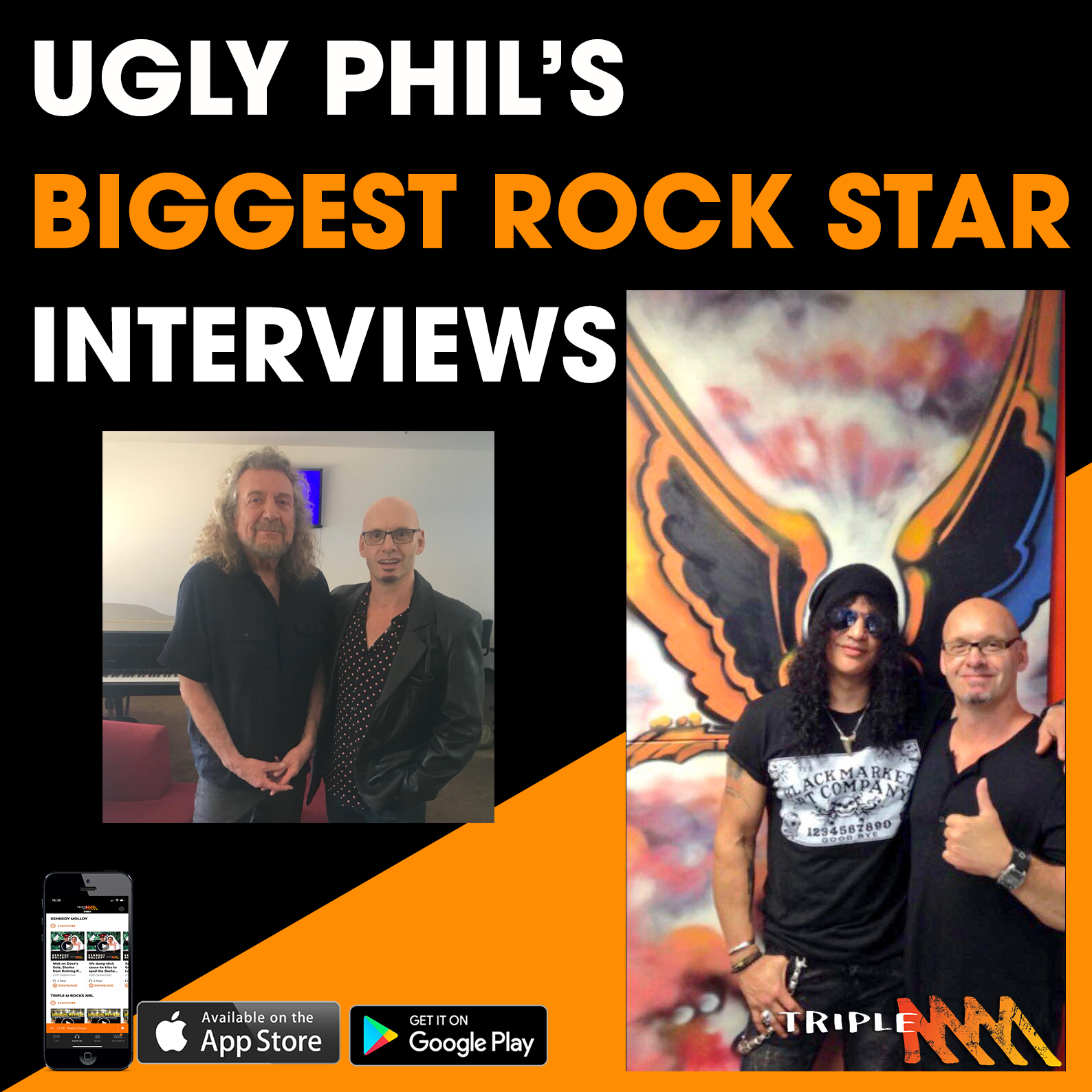 Creativity with Robert Plant, the gift Phil stole for Slash, how Sharon Osbourne treated Motley Crue on the Ozzy Osbourne tour- catch up on Ugly Phil's BIGGEST rock interviews.