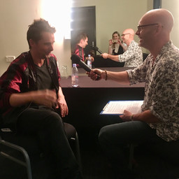 Backstage with Matt Bellamy from Muse