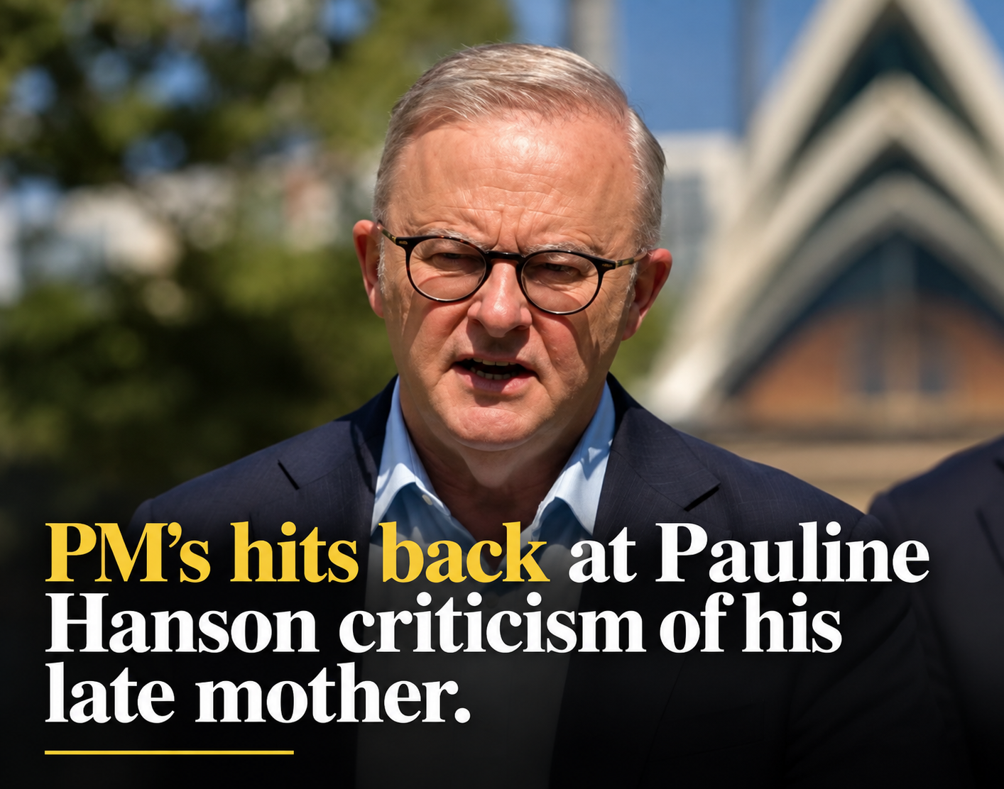 P-M's Emotional Response to Pauline Hanson's Criticism of his Late Mother episode artwork