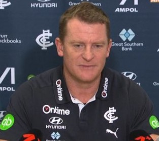 Carlton coach speaks for first time since Elijah Hollands hospitalisation