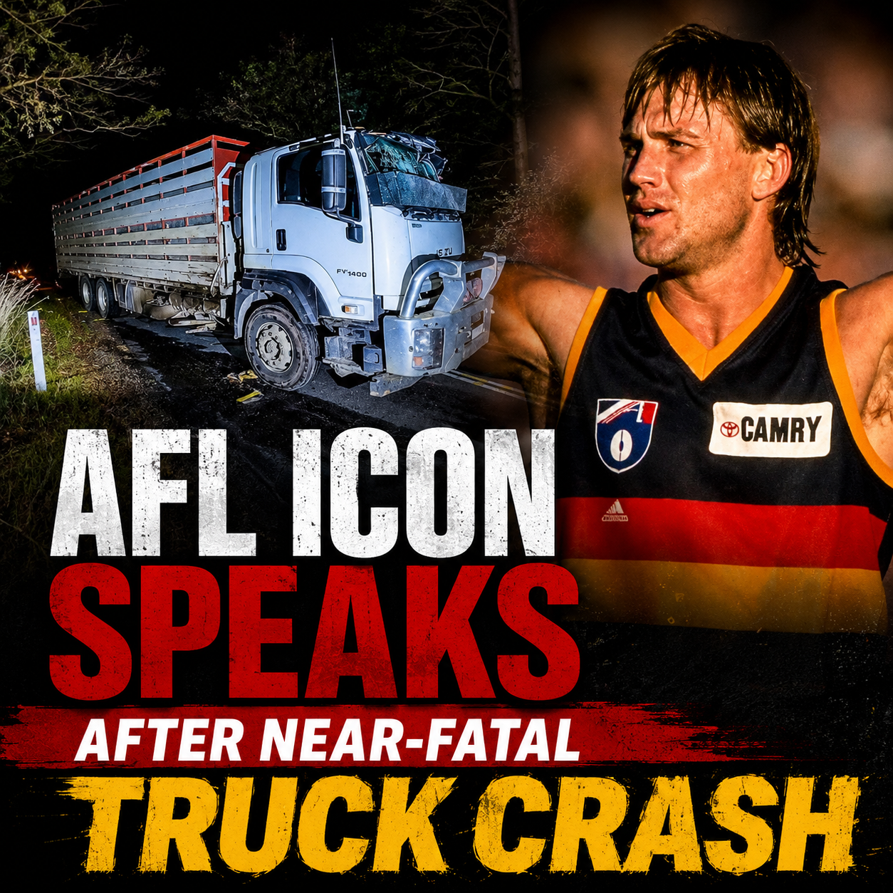 AFL Icon Tony Modra speaks after near-fatal Truck Crash episode artwork