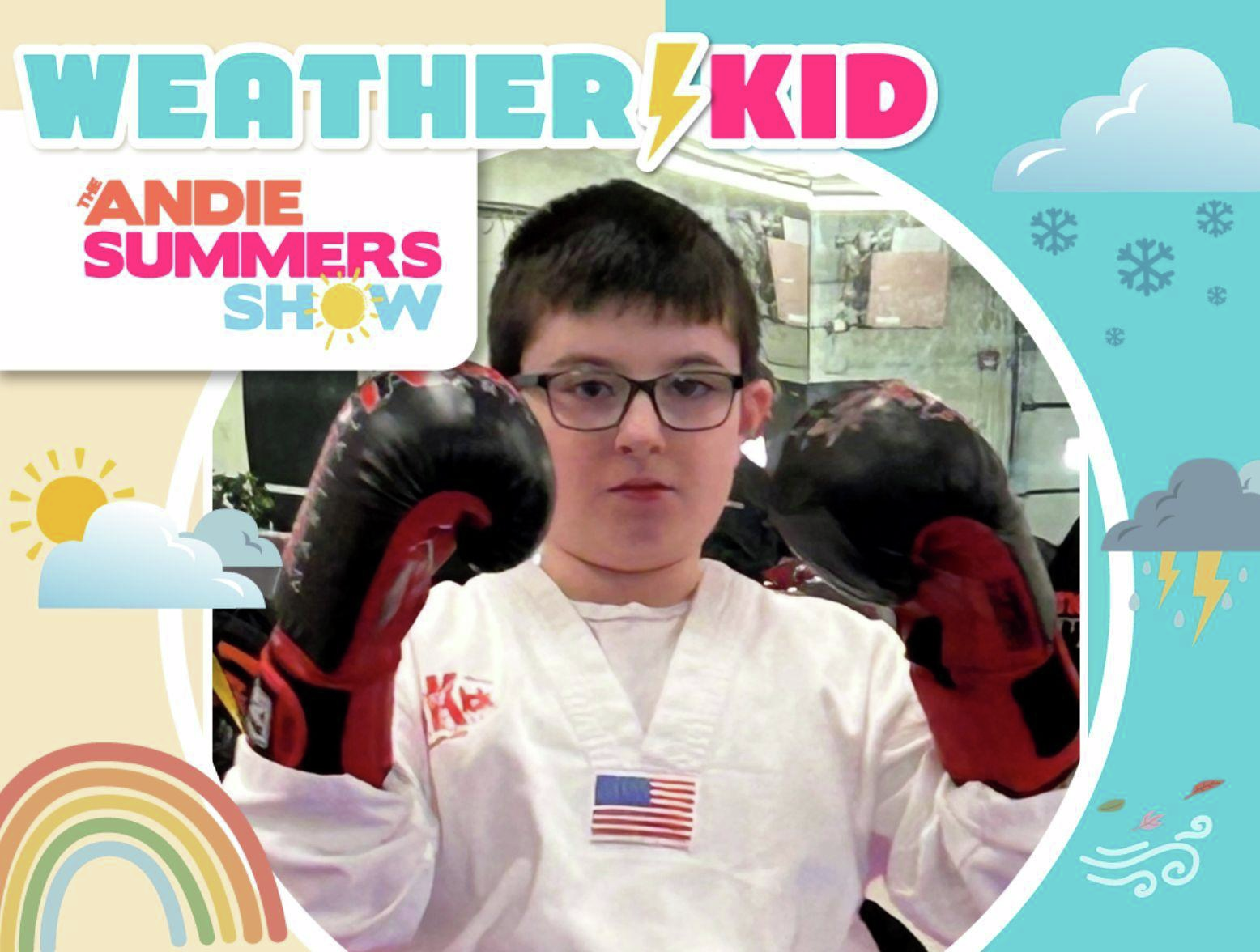 Boston Weather Kid: Sammy Strikes a Chord on the Piano & Karate Mat