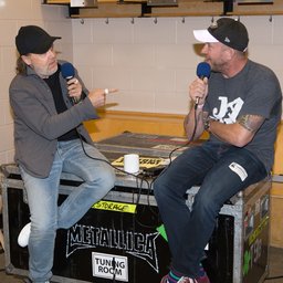 Lars Ulrich backstage at the WMMR 50th Finale