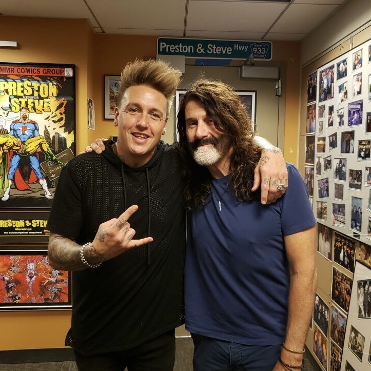 Jacoby Shaddix on air with Pierre Robert