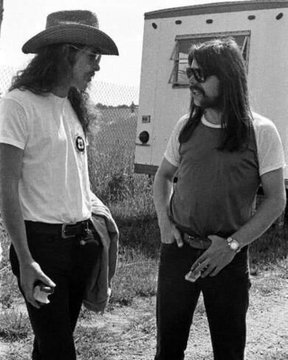 Ted Nugent playing in a cave with Bob Seger 