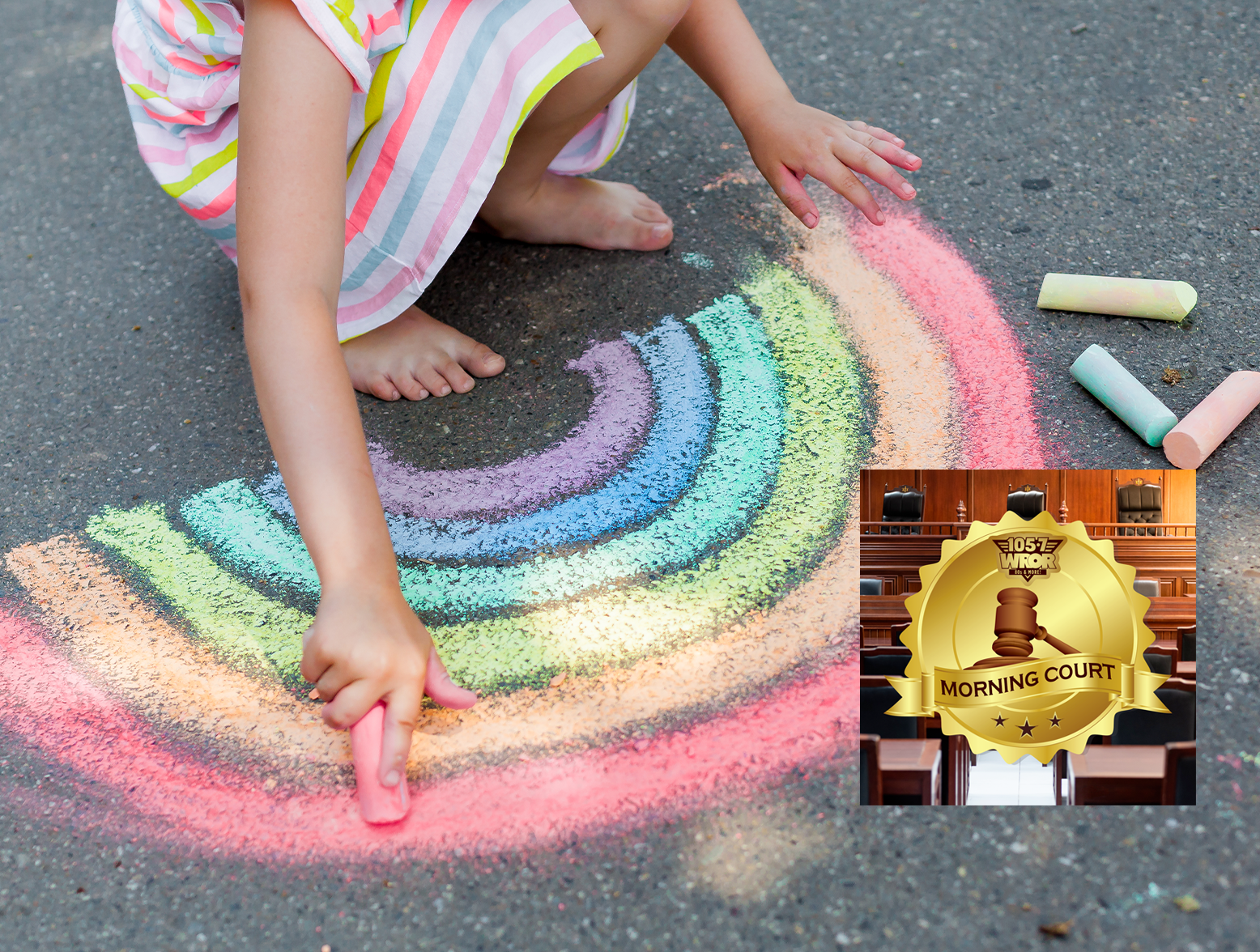 Morning Court Case of Sidewalk Chalk! 11/3 7:40 am - The ROR Morning Show Podcast