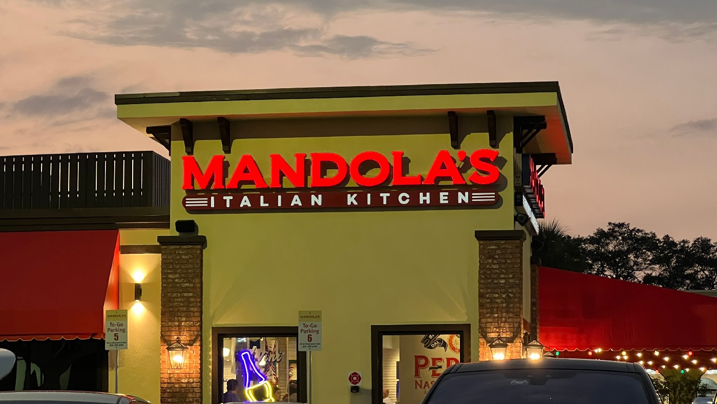 Chicken Parmesan, Wine, Meatballs, Gelato and Cannoli at Mandola's Italian Kitchen in Oldsmar