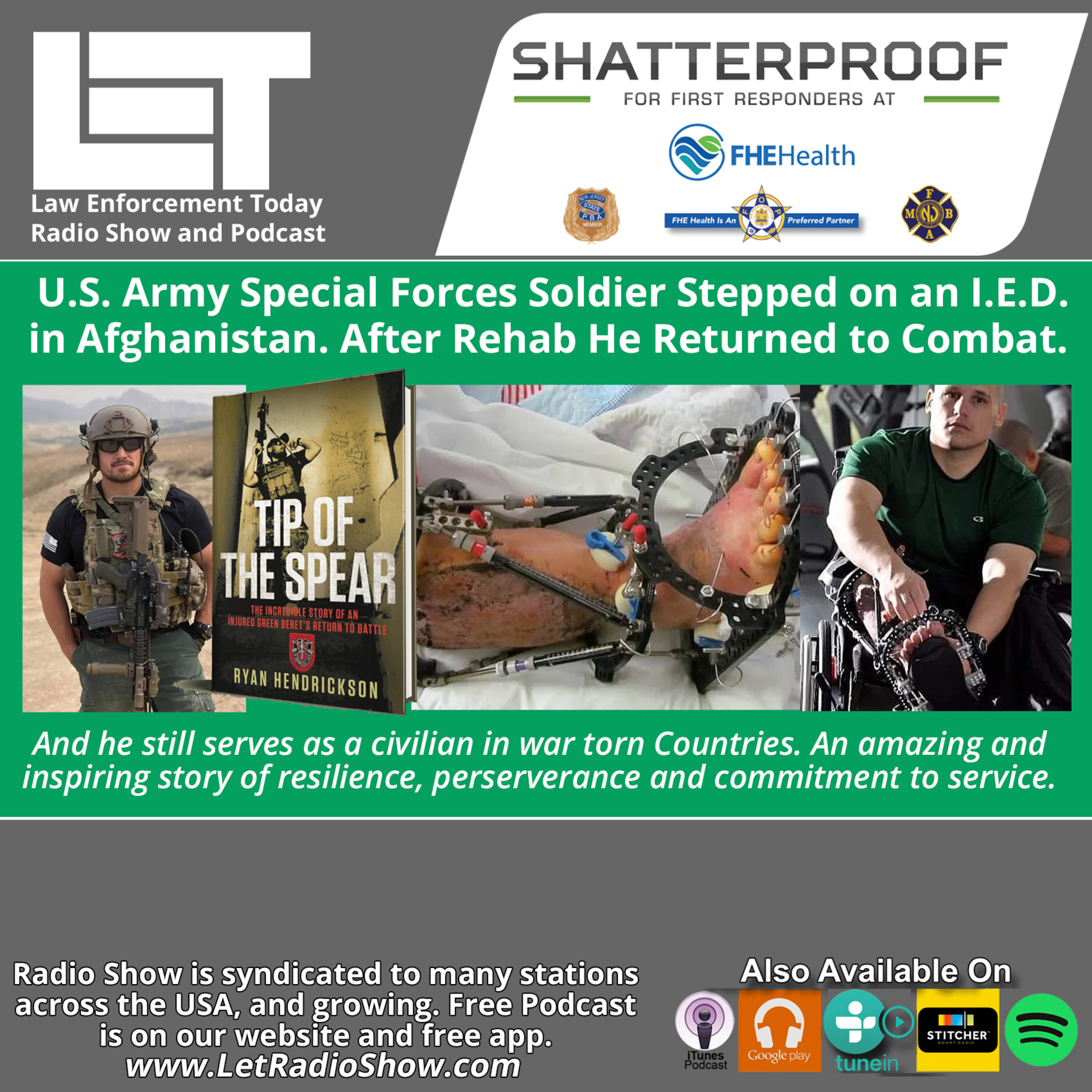 S6E67: U.S. Army Special Forces Soldier Stepped on an I.E.D. in Afghanistan. After Rehab He Returned to Combat. Image