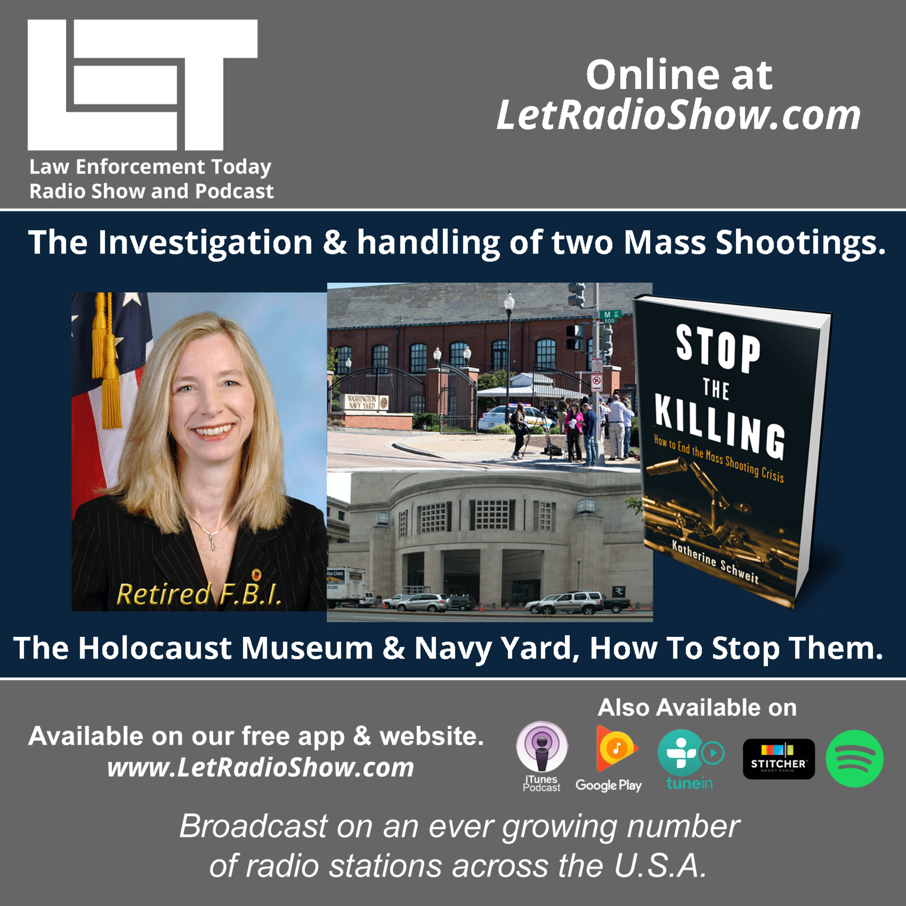 S5E59: The Investigation & Handling of Two Mass Shootings. The Holocaust Museum & Navy Yard, How to Stop Them.