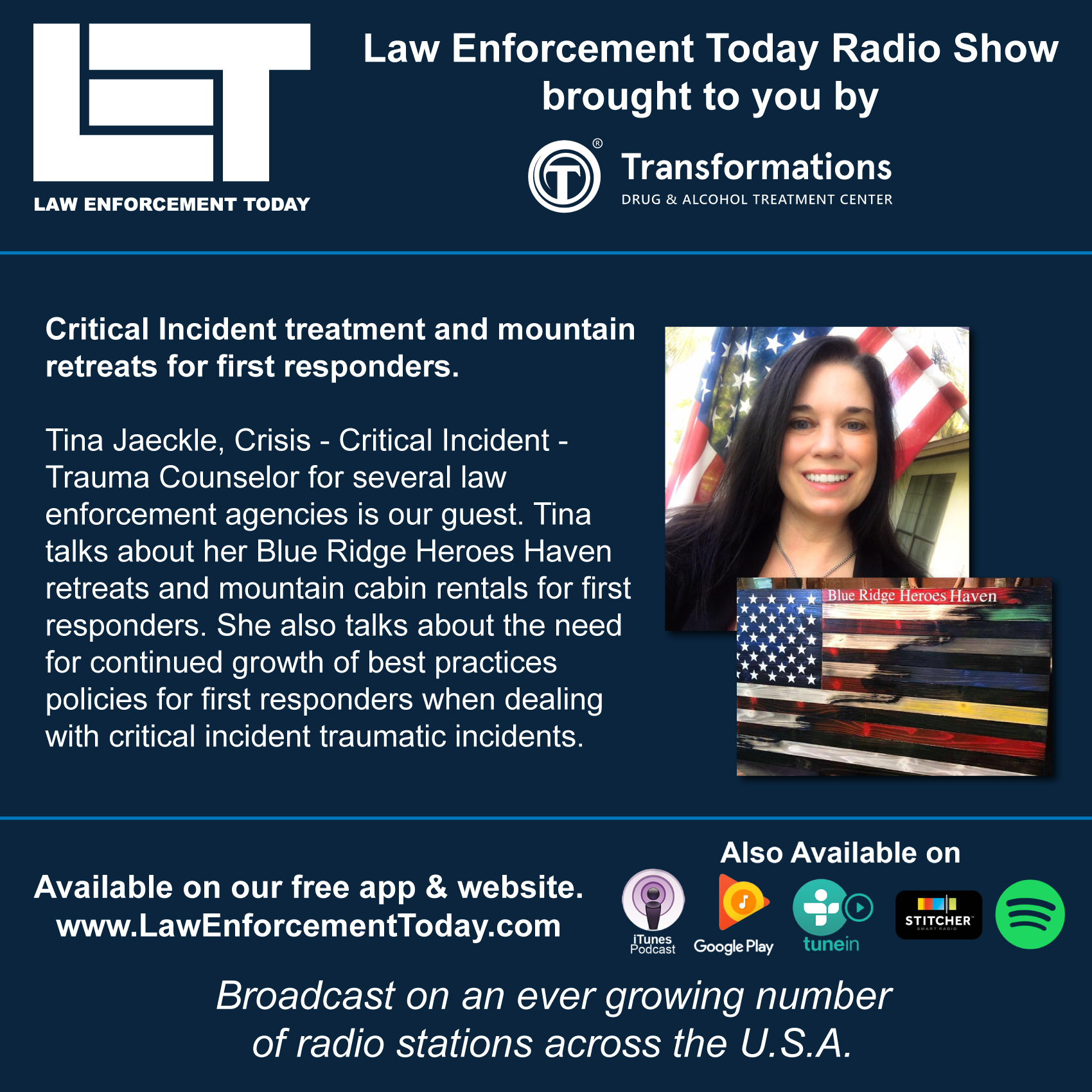 Police Officers and First Responder Mountain Retreats. Trauma and Stress Treatment.