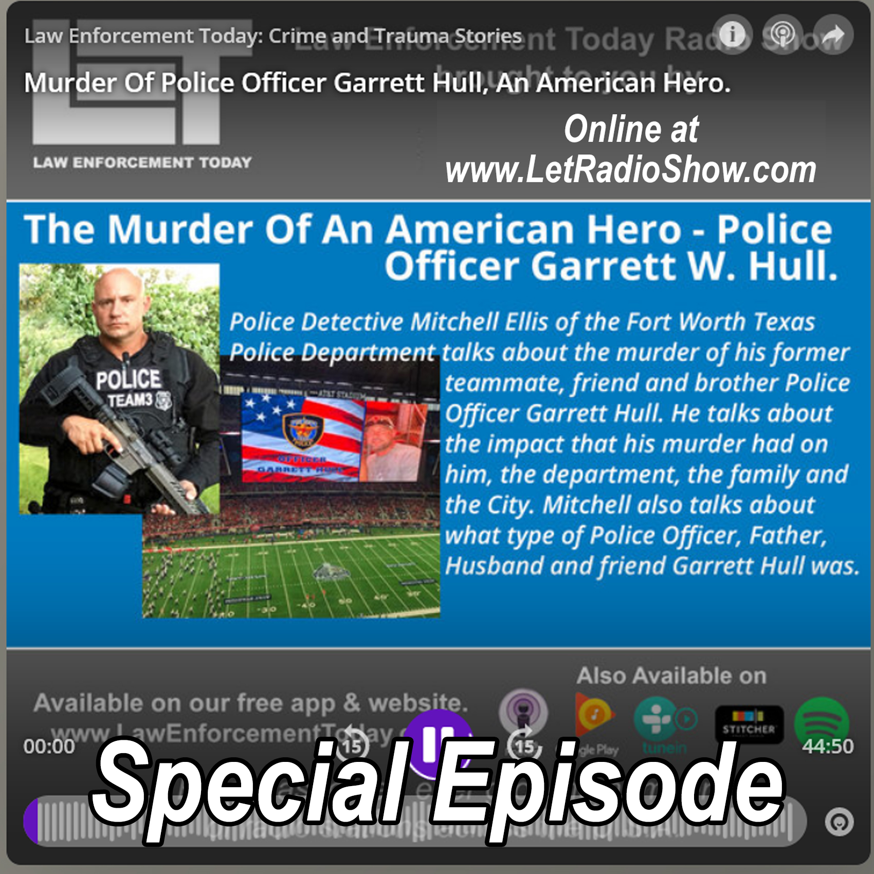 Police Officer Murdered In Texas. Special Episode