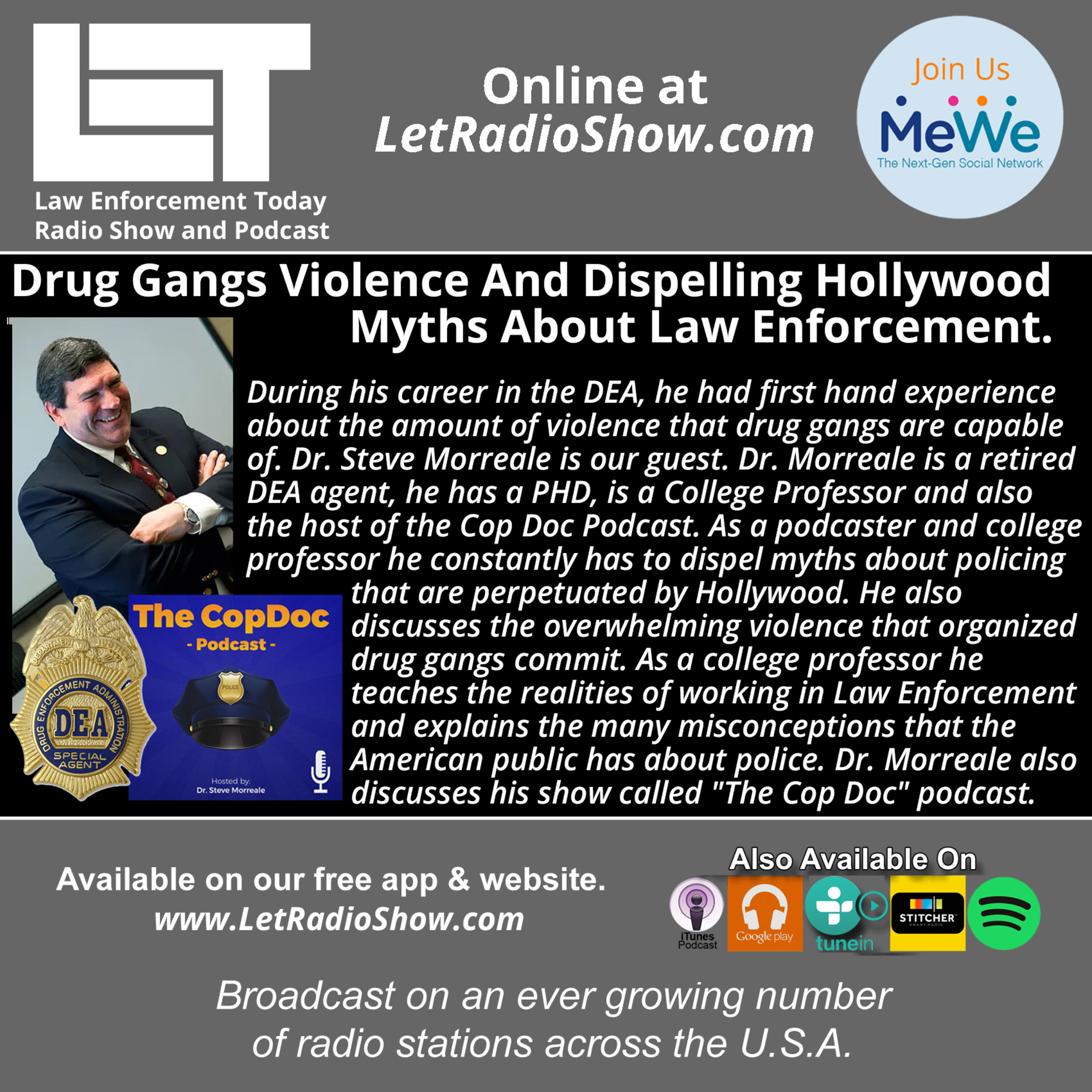 S5E19: Drug Gangs Violence And Dispelling Hollywood Myths About Law Enforcement.
