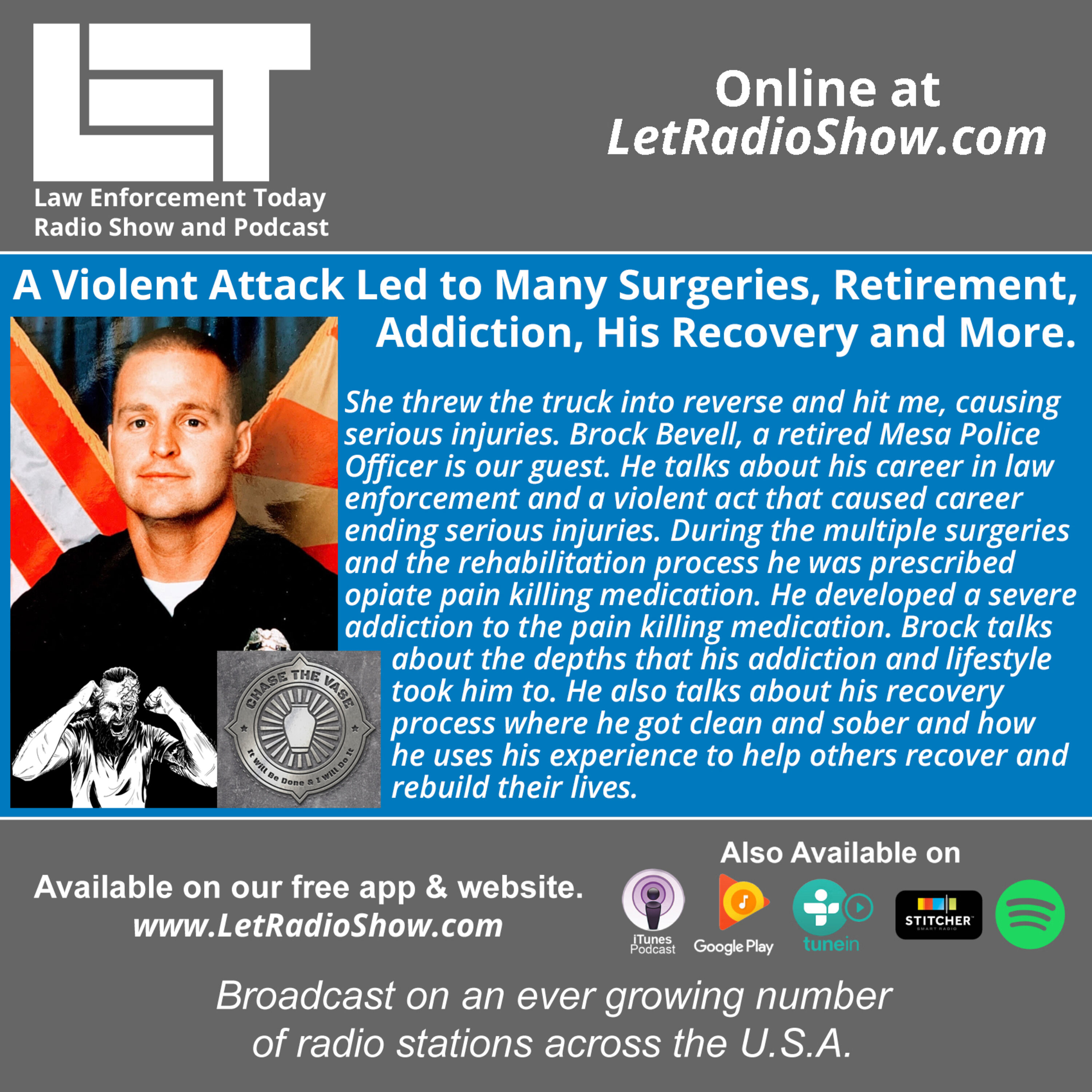 S5E35: A Violent Attack Led to Many Surgeries, Retirement,  Addiction, His Recovery and More.