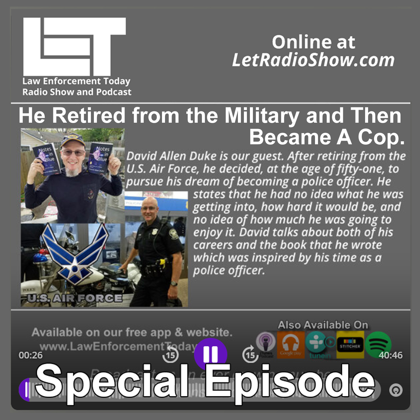 A Police Officer After Retiring From The Military. Special Episode