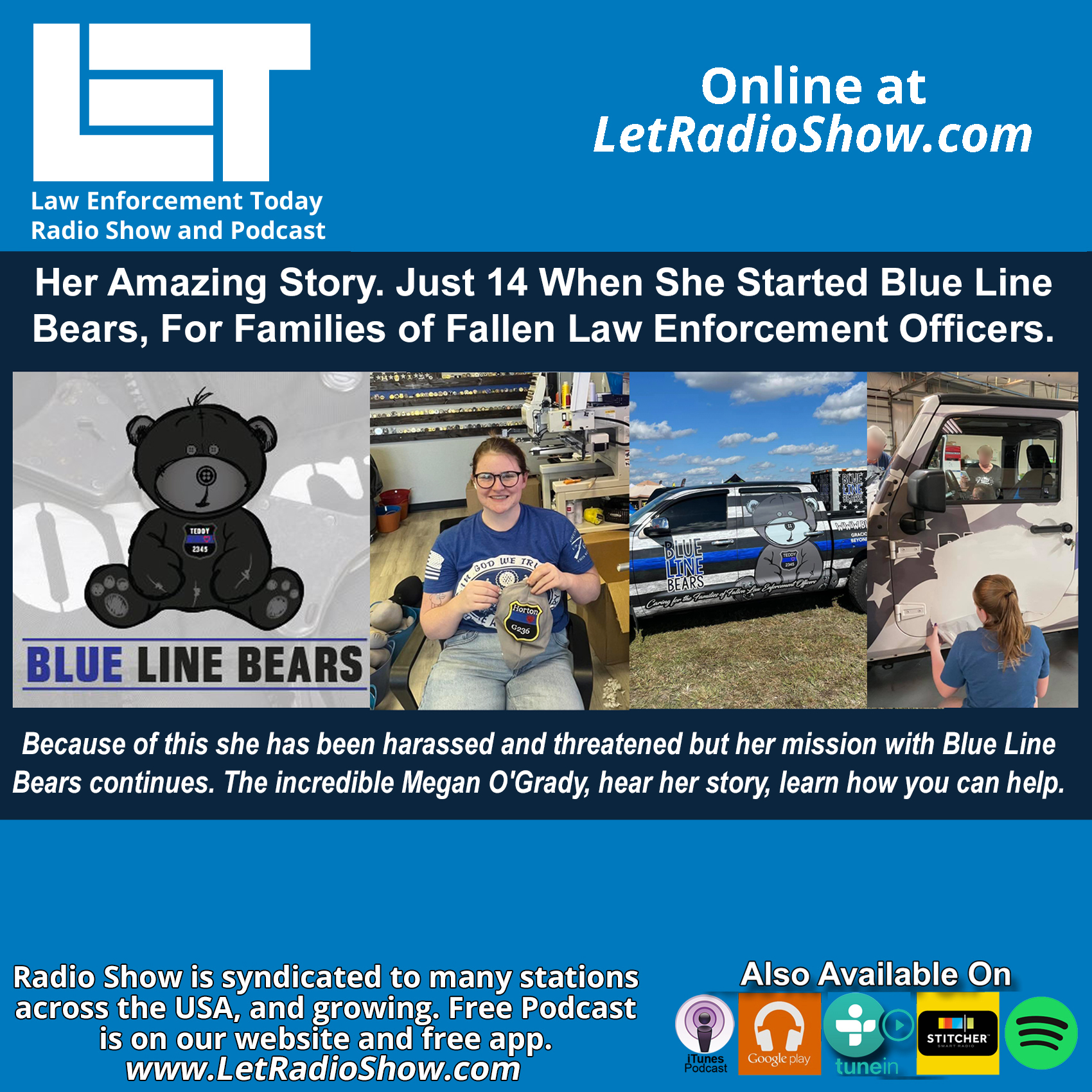 For Families of Fallen Law Enforcement Officers, She Started Blue Line Bears at 14-Years-Old. Her Amazing Story.