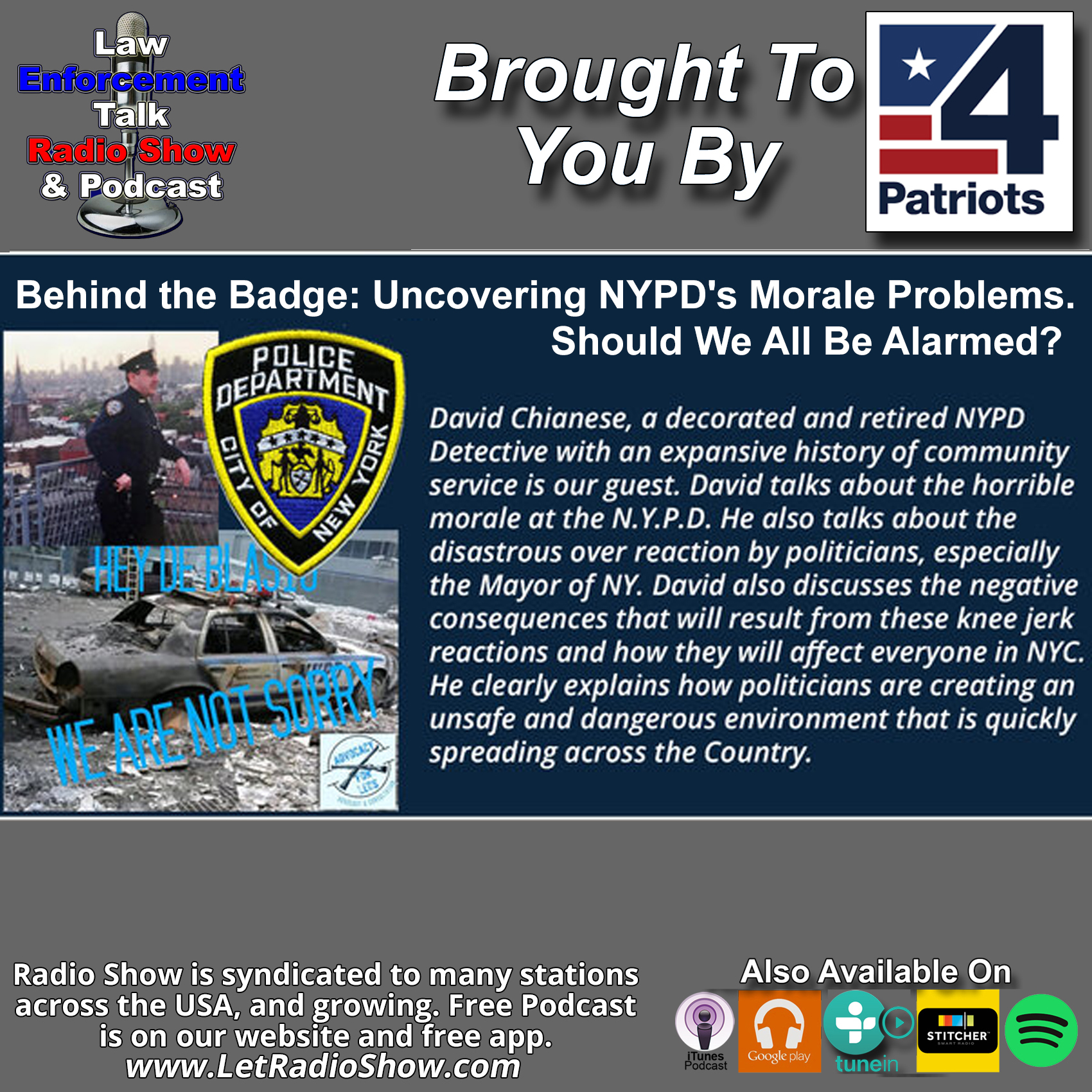 NYPD Police Problems. Morale, Should We Be Alarmed? Special Episode