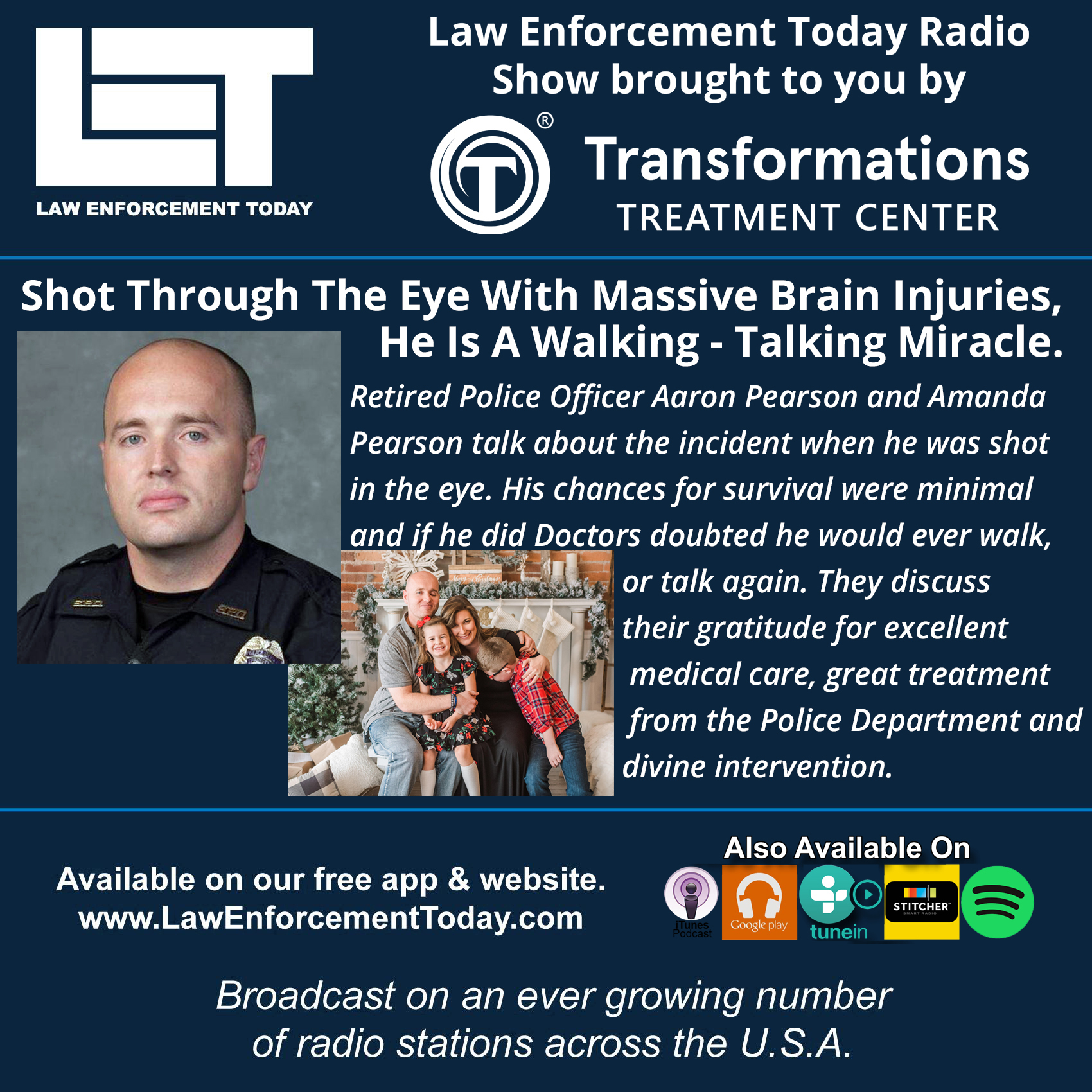 Shot In The Eye,  Police Officer Survived with Brain Injuries. Miracle!
