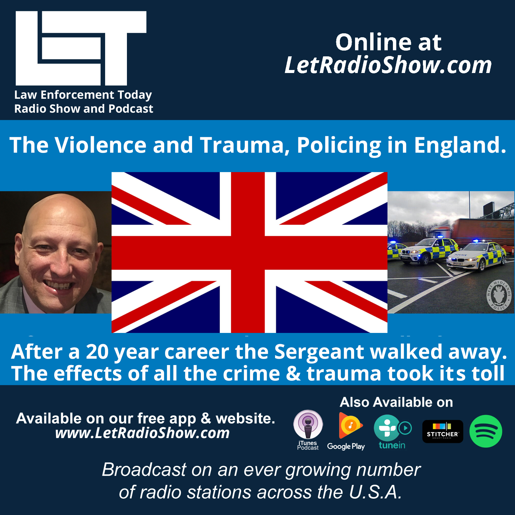 England, Violence and Trauma, former Police Sergeant