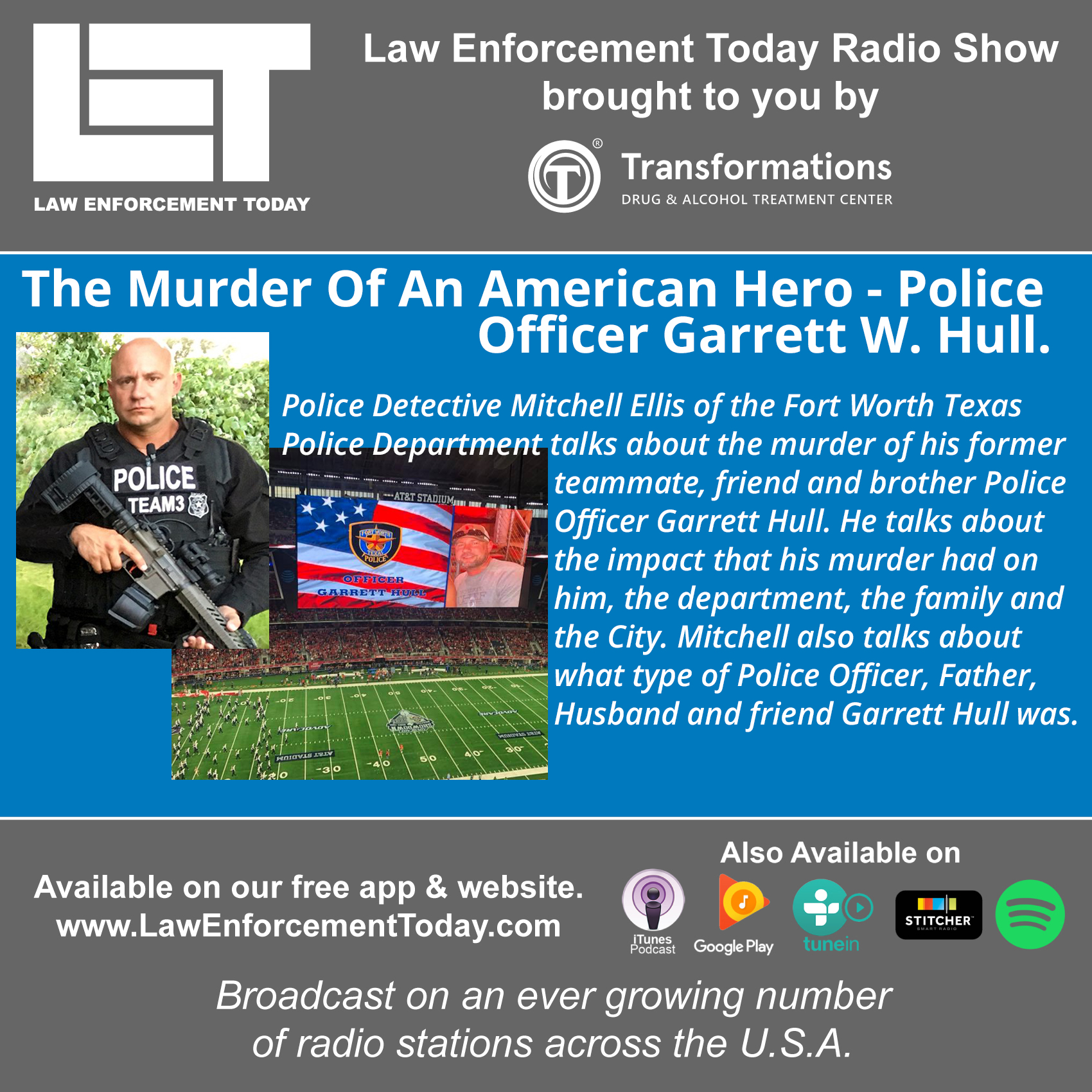 Police Officer Murdered. Garrett Hull.