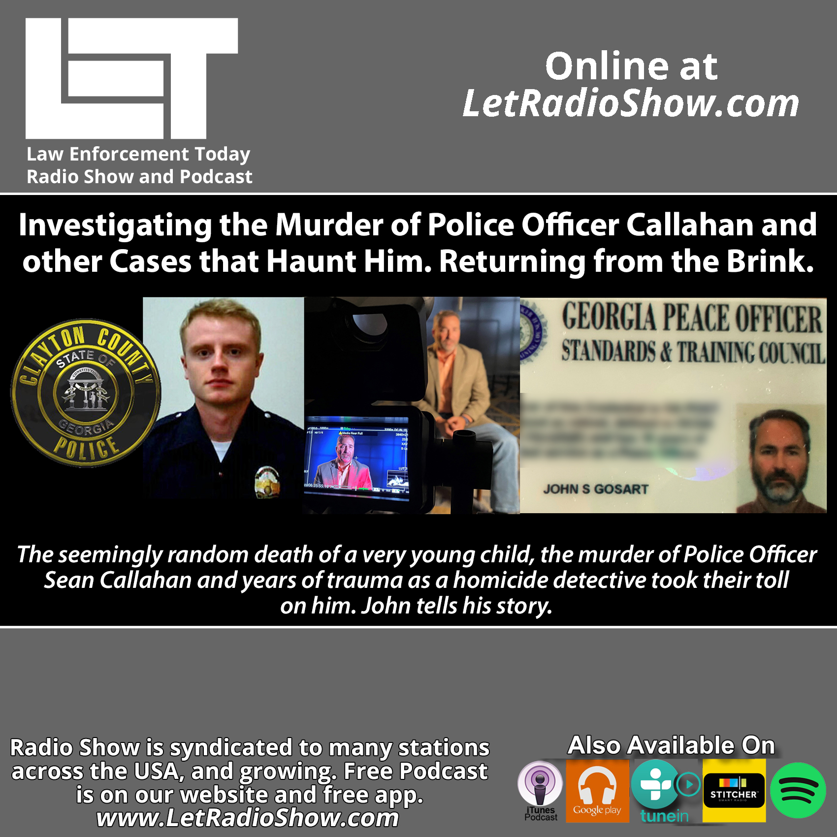 S6E95: Murder of Police Officer Callahan and Cases that Haunt Him.