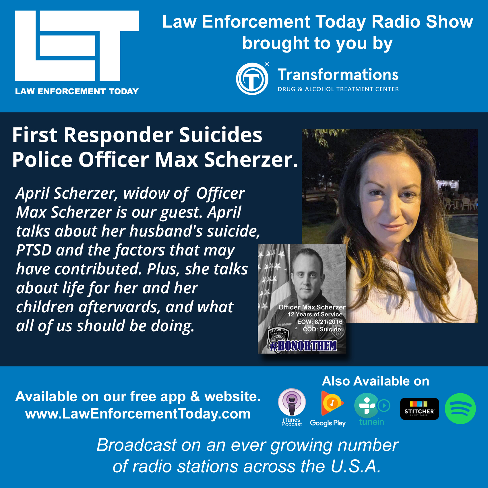 Police Officer Suicide, Max Scherzer. Told by His Widow.