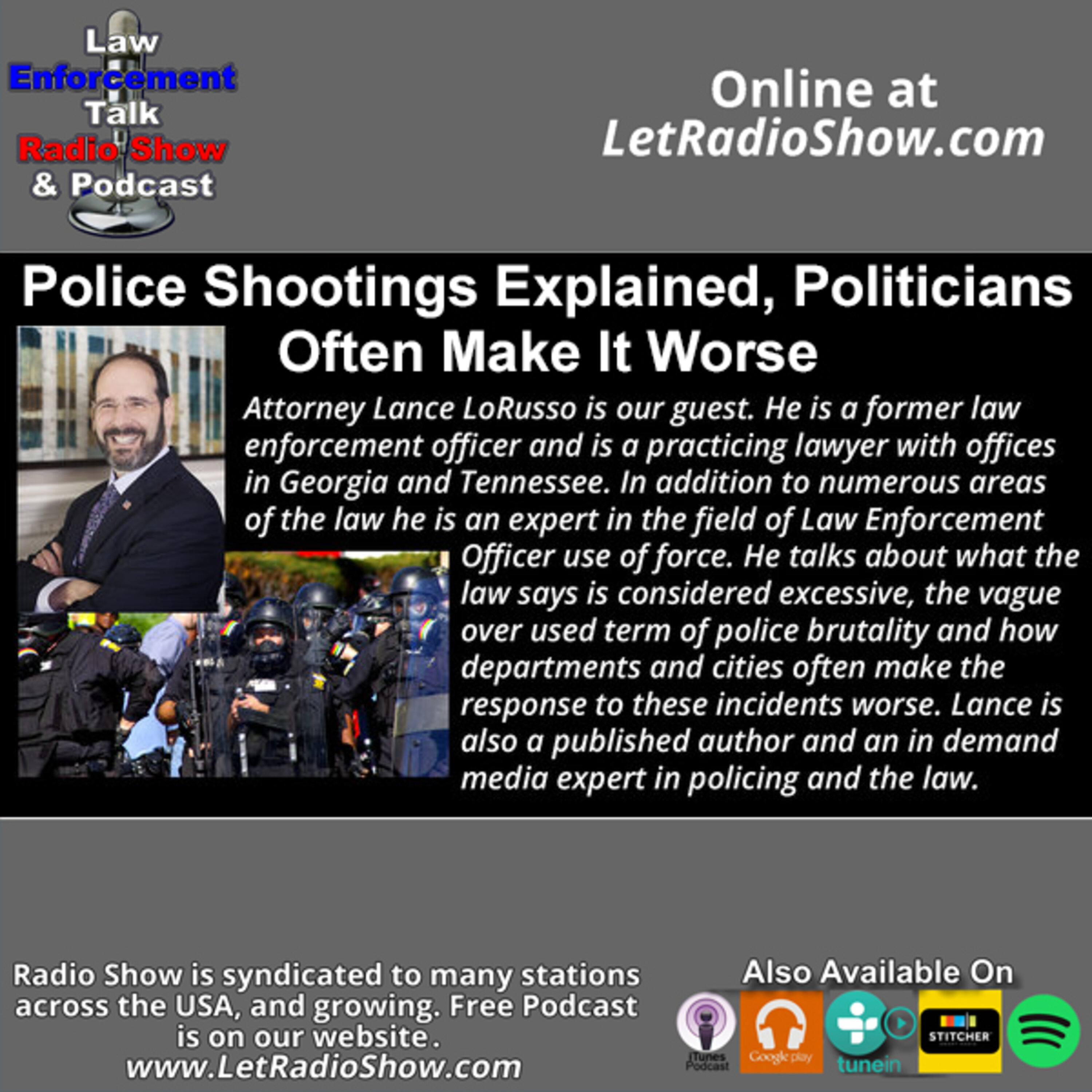 Police Shootings Explained, Politicians Often Make It Worse. Special Episode.
