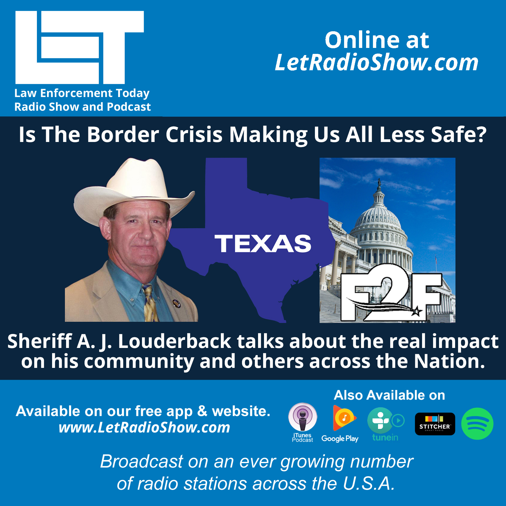 S5E77: Is The Border Crisis Making Us All Less Safe? Special episode from the Feet 2 The Fire Radio Row Event in D.C.
