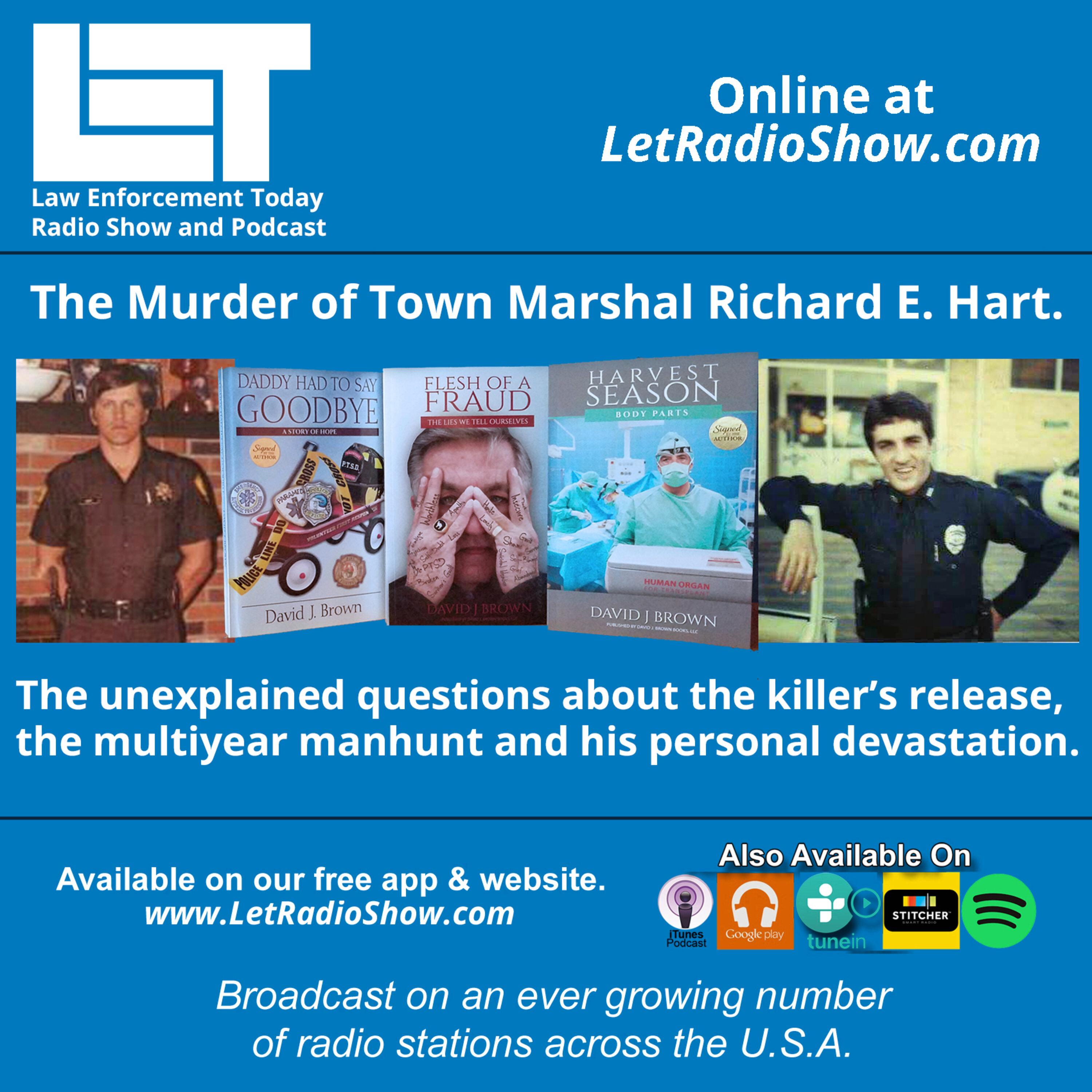 S5E70: The Murder of Town Marshal Richard E. Hart. The unexplained questions about the killer’s release,  the multiyear manhunt and his personal devastation.