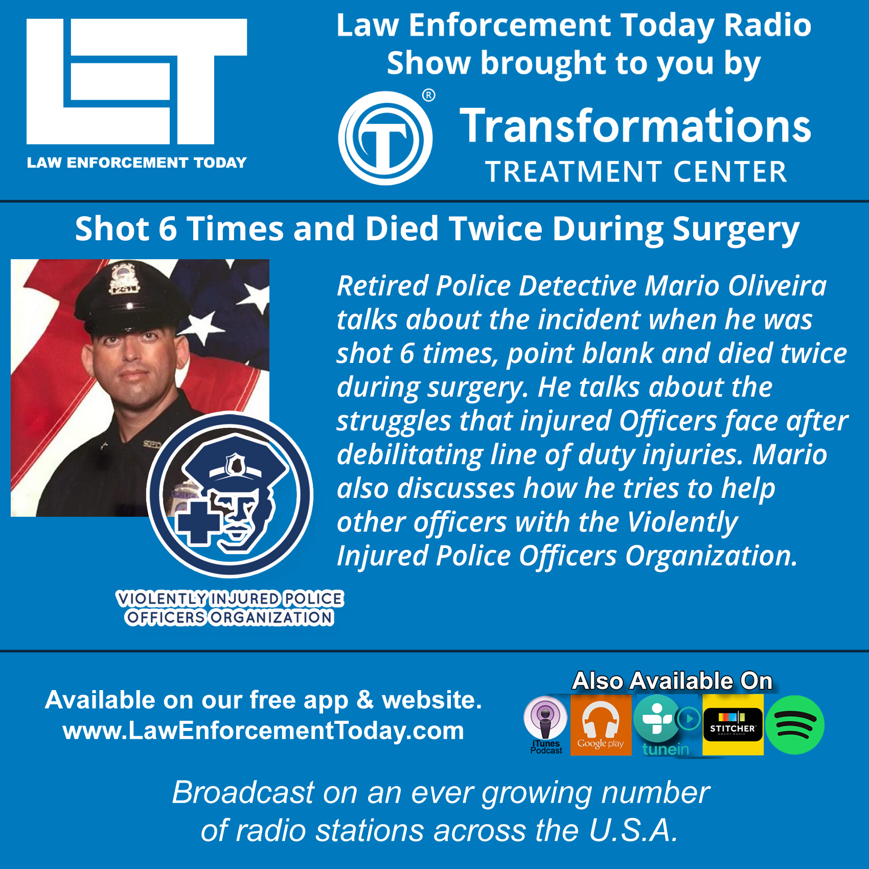 Police Officer Shot 6 Times and Died Twice During Surgery. Miracle Survival.