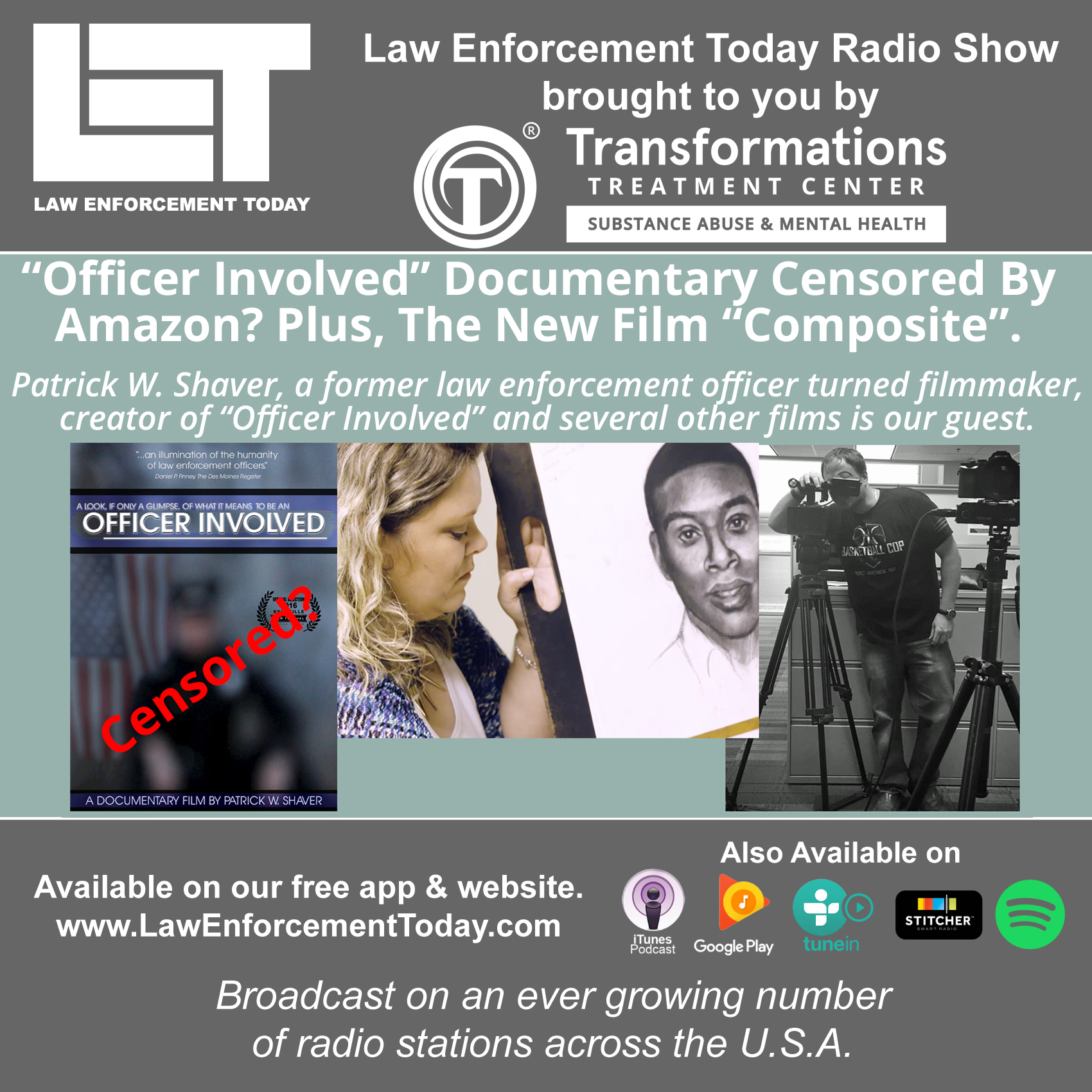 Officer Involved Film, Censored By Amazon? Plus, The Documentary “Composite”.