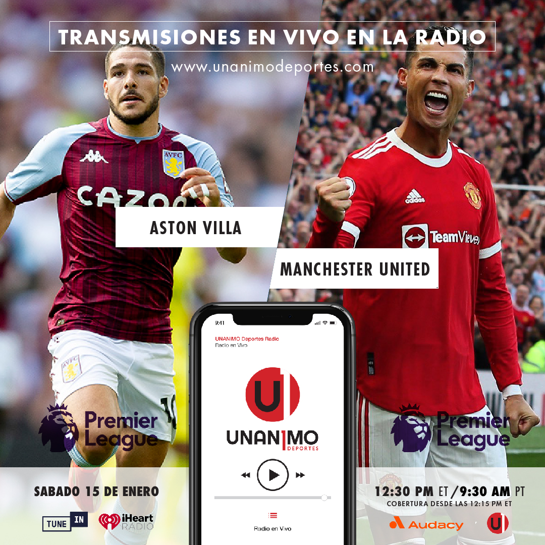 GOLES  Aston Villa 2-2 Manchester United