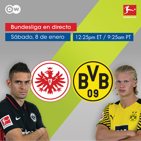 GOLES BUNDESLIGA:  Eintracht Frankfurt  2-3 Borussia Dortmund