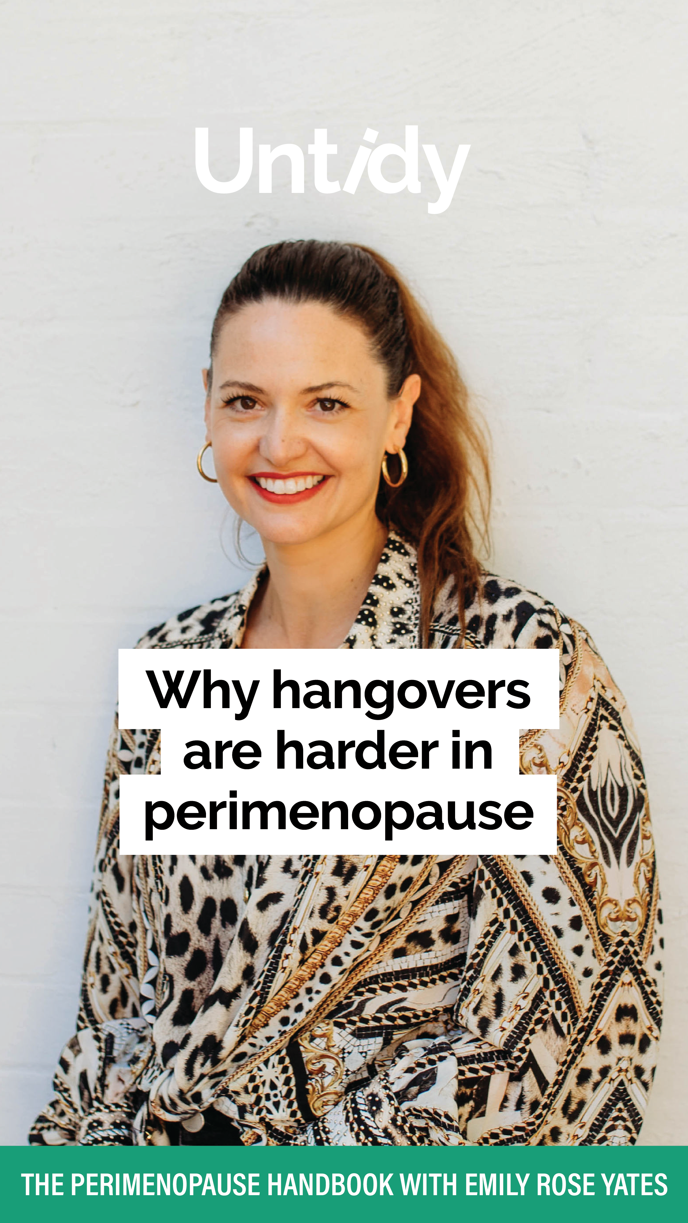 Why hangovers are harder in perimenopause