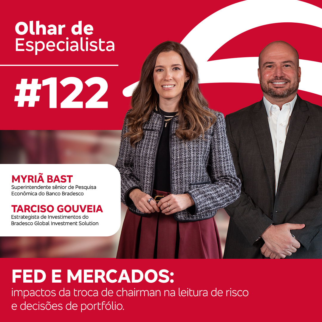 Olhar de Especialista #122 Fed e mercados: impactos da troca de chairman na leitura de risco e decisões de portfólio. episode artwork