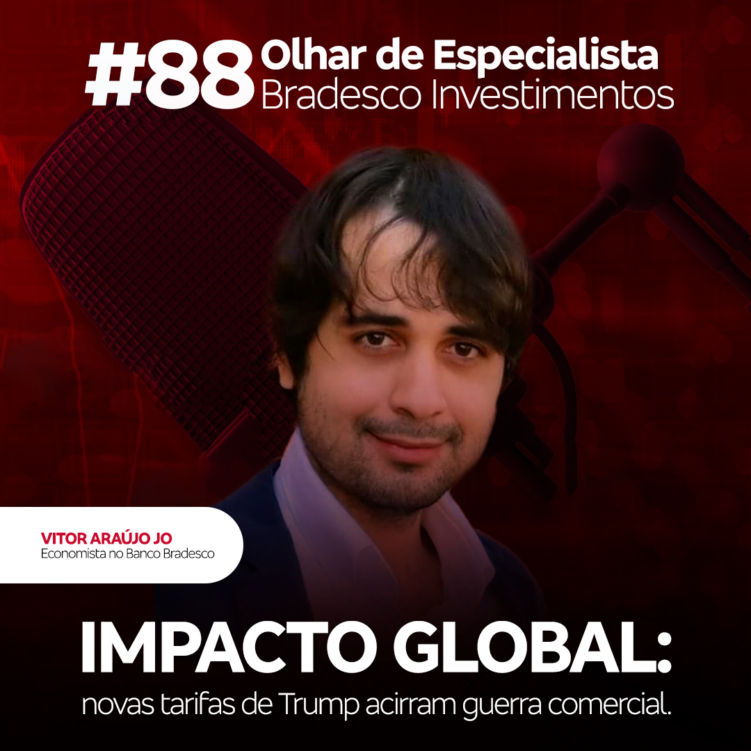 Olhar de Especialista #88 Impacto global: novas tarifas de Trump acirram guerra comercial. episode artwork