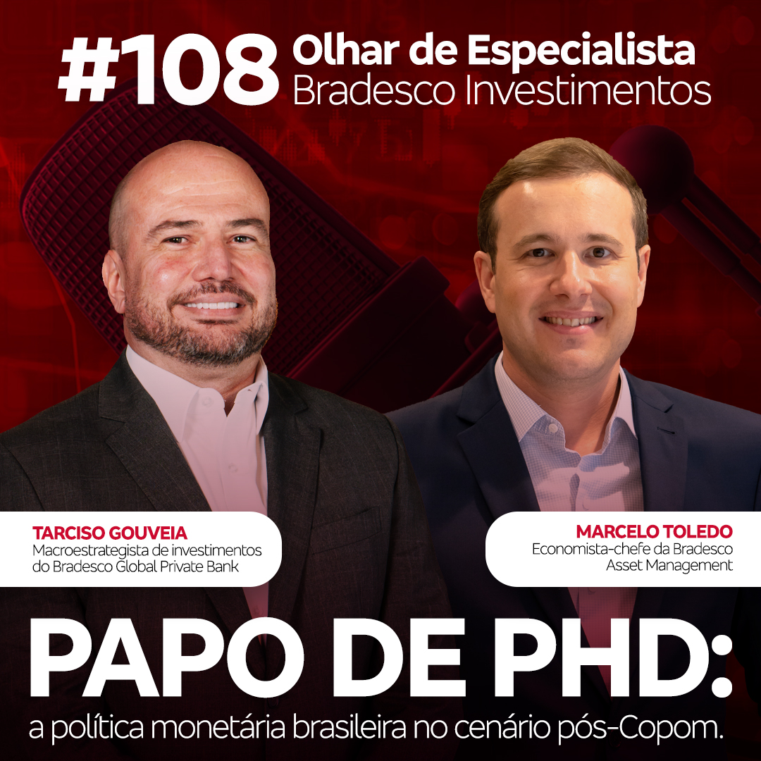 Olhar de Especialista #108 Papo de Ph.D.: a política monetária brasileira no cenário pós-Copom. episode artwork