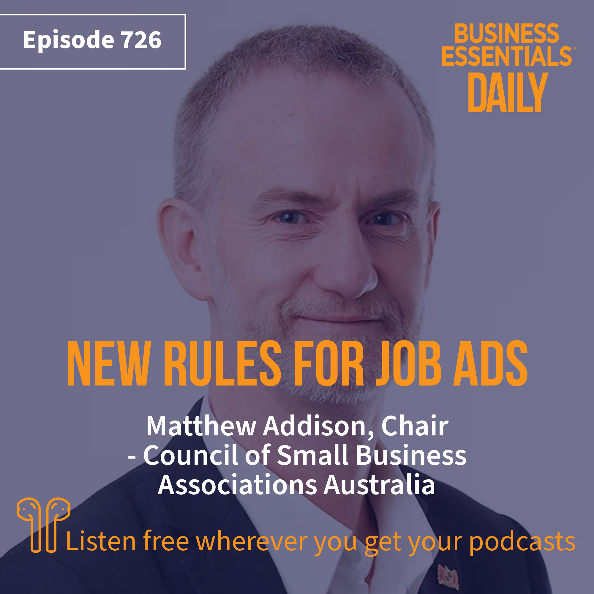 New rules for job ads episode artwork