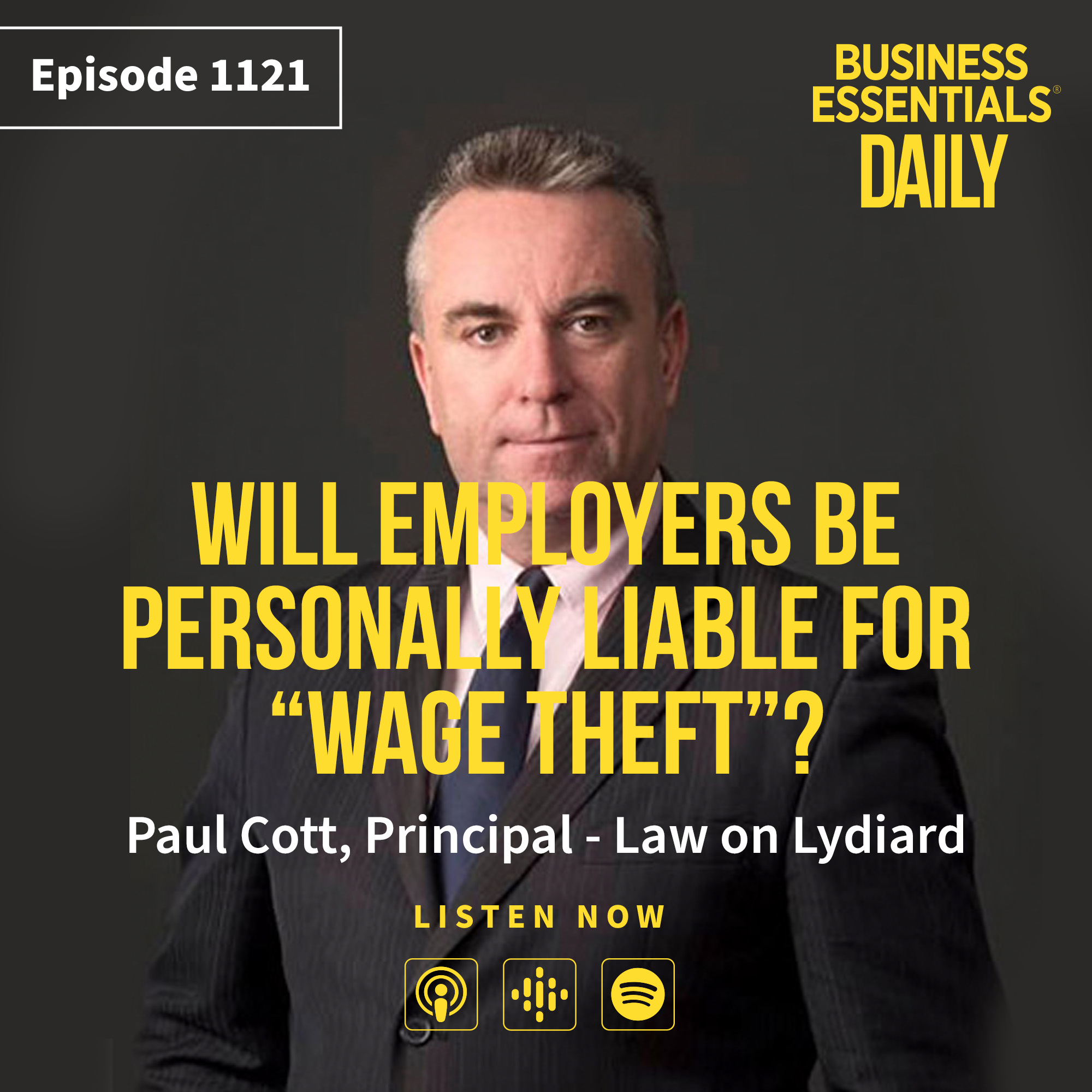 Will employers be personally liable for "wage theft"? episode artwork