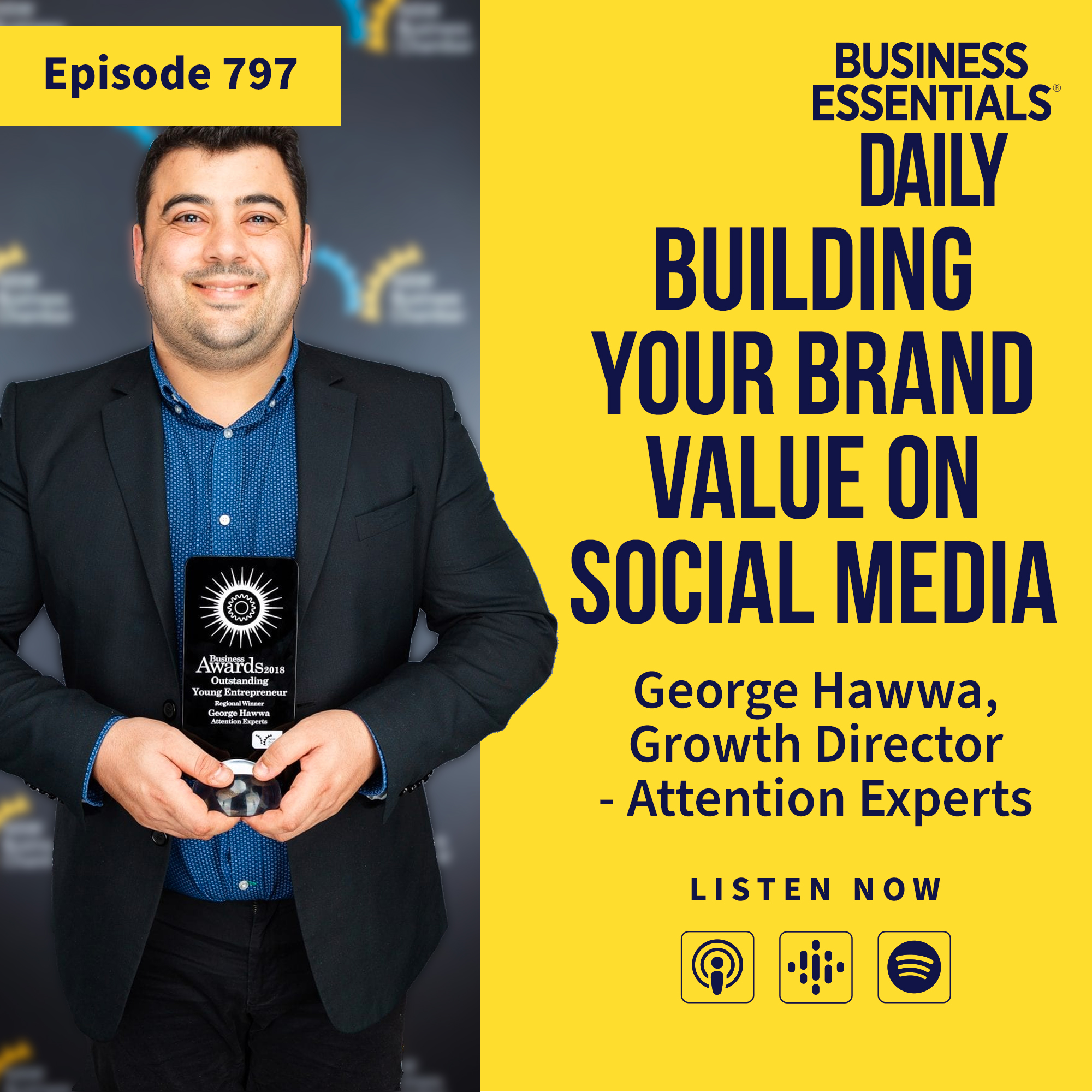Building your brand value on social media episode artwork