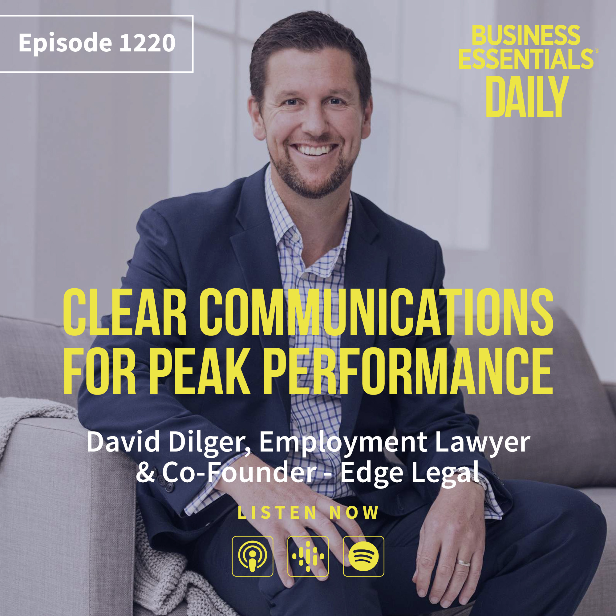 Clear communications for peak performance episode artwork