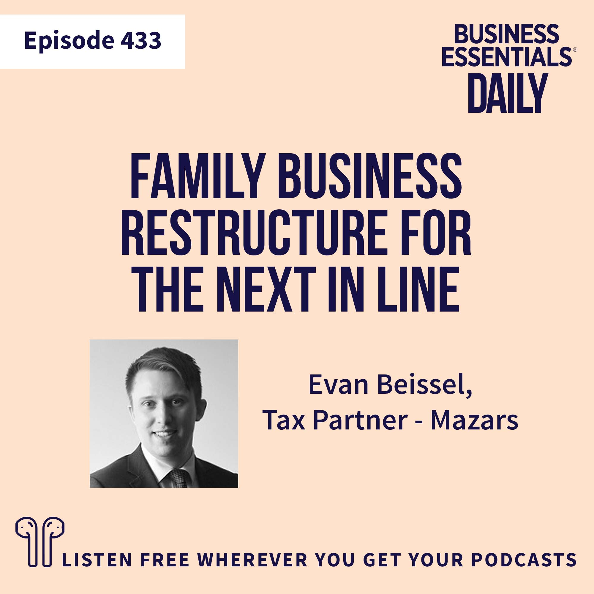 Family business restructure for the next in line episode artwork