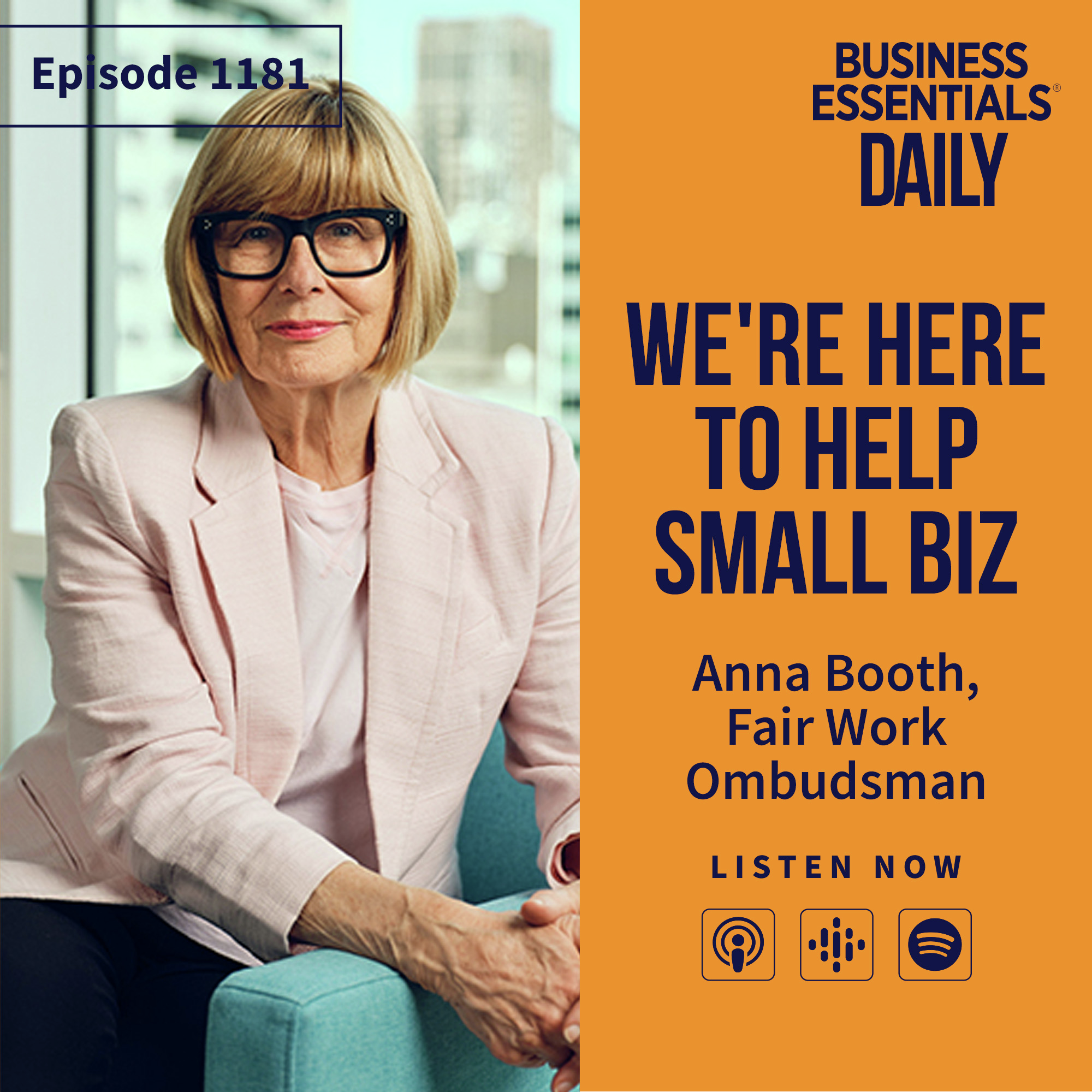 We're here to help small biz episode artwork