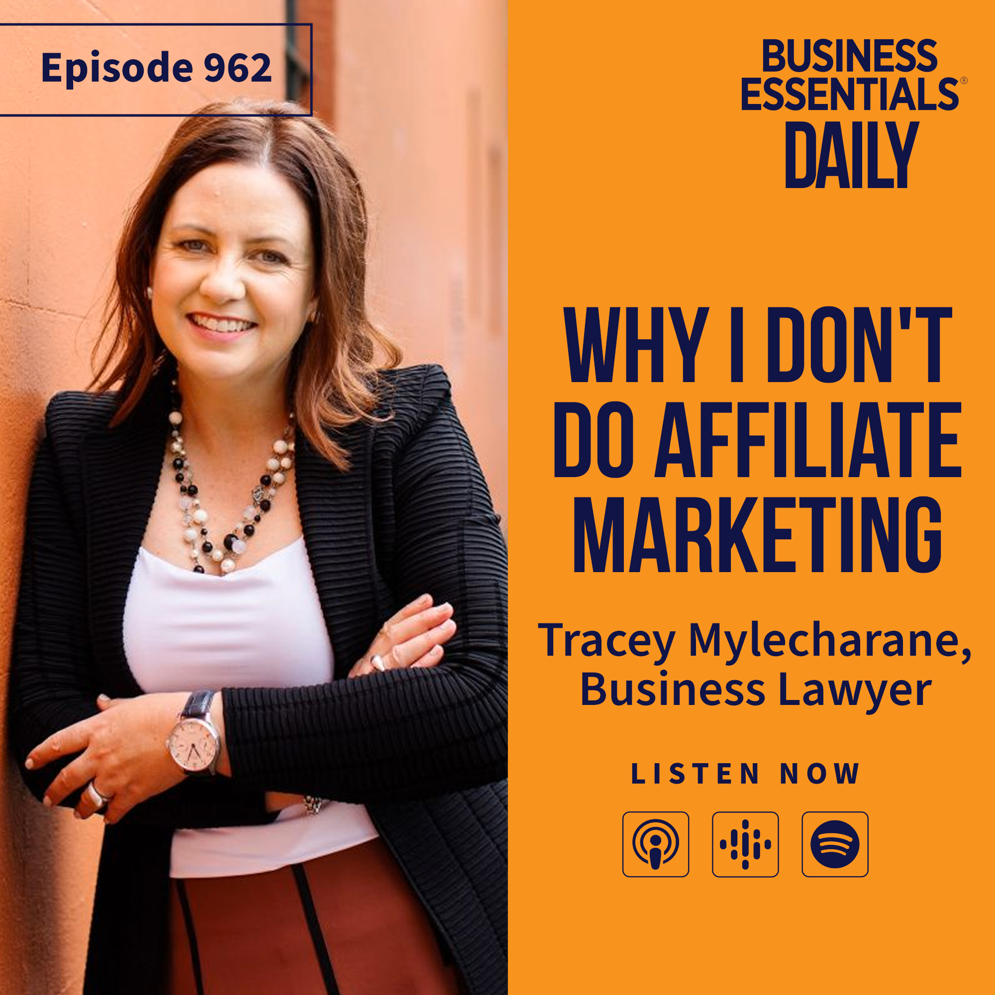 Why I don't do affiliate marketing episode artwork