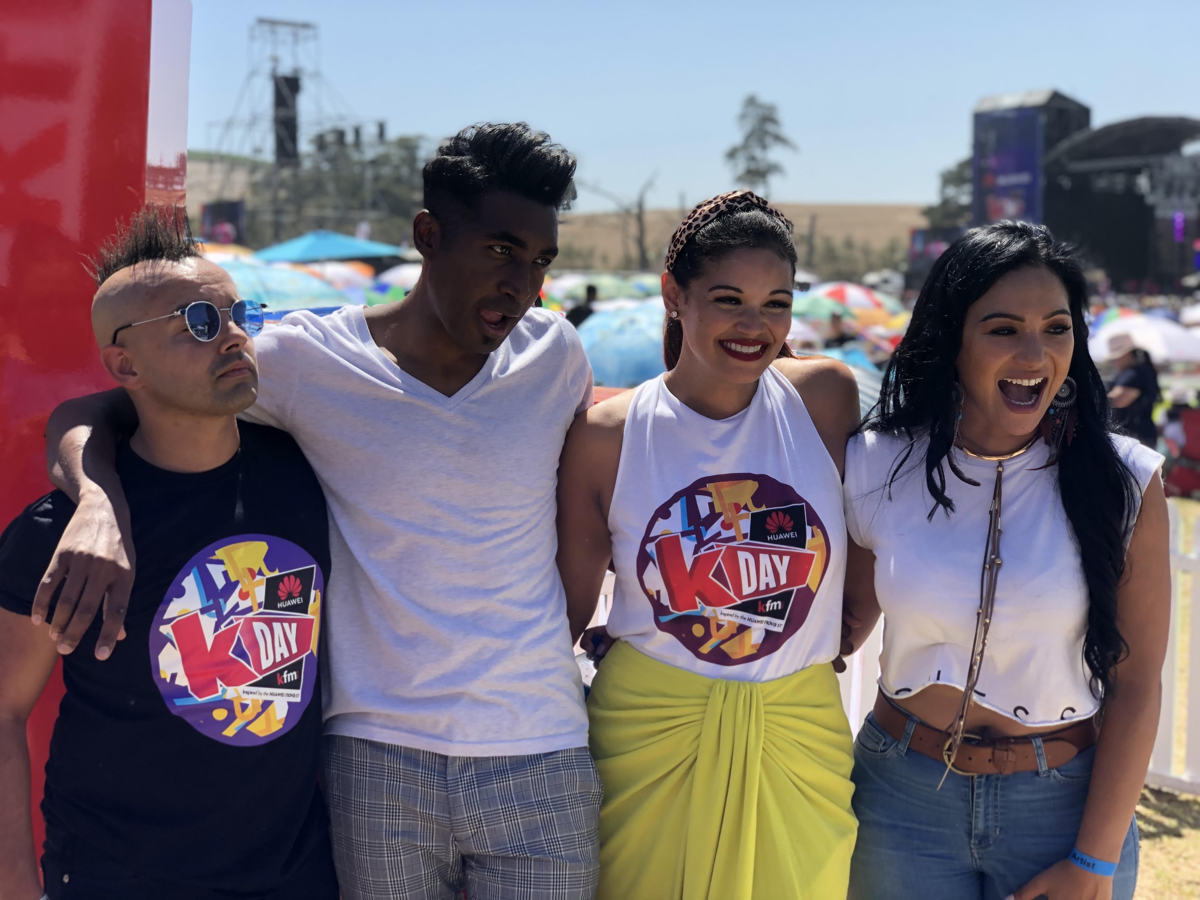 Emo Adams and Tarryn Lamb on the Kfm Top40 - LIVE  from Huawei KDay