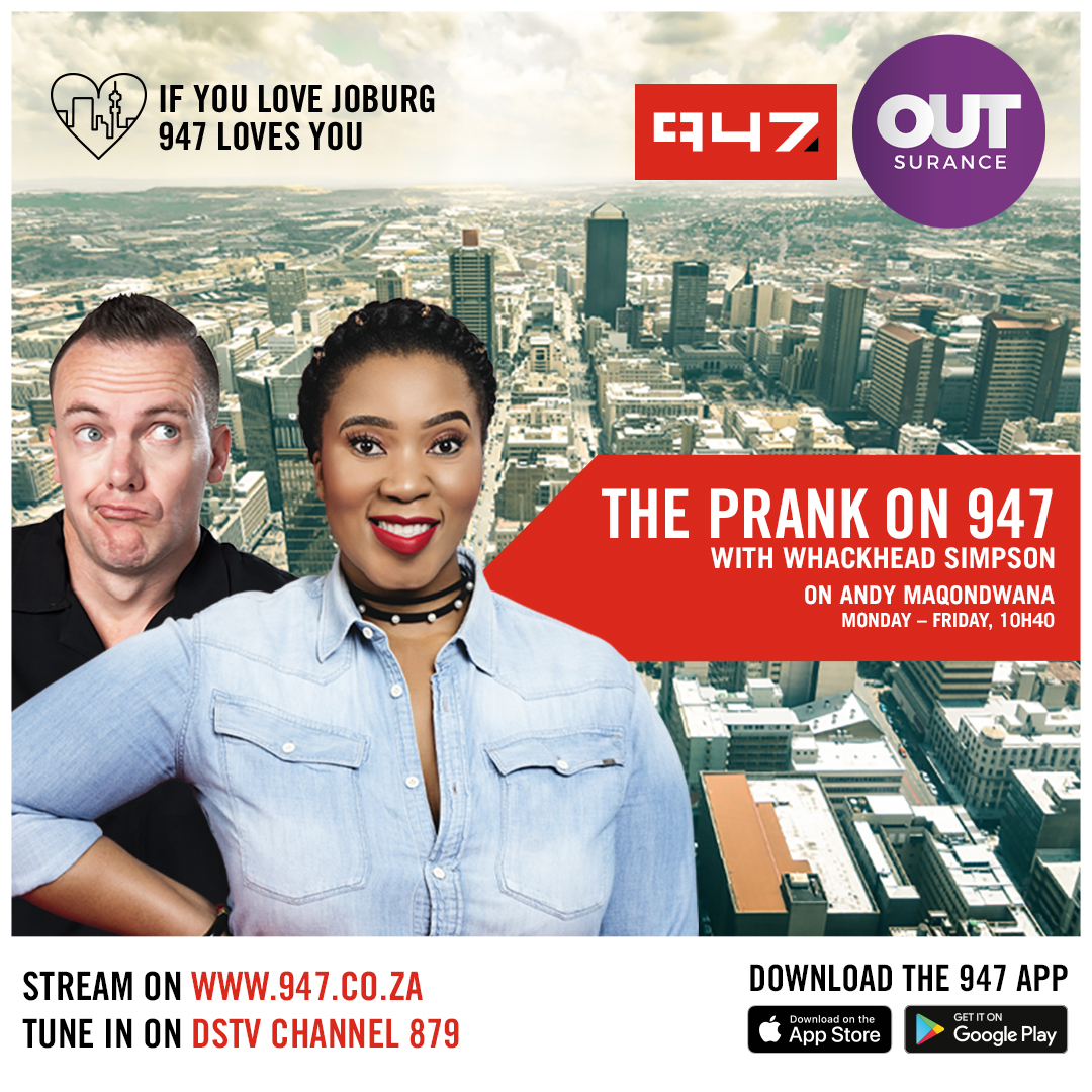 The Prank On Andy Maqondwana with Whackhead #ThePrankOn947 - 947 