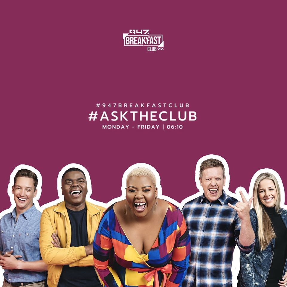#AskTheClub: "Alex, have you hung up your wings or do you need me to take you to the mile high club?#947BreakfastClub cc @947BClub @Anele @FrankieFire @ThembiMrototo @AlexCaige @CindyPoluta episode artwork