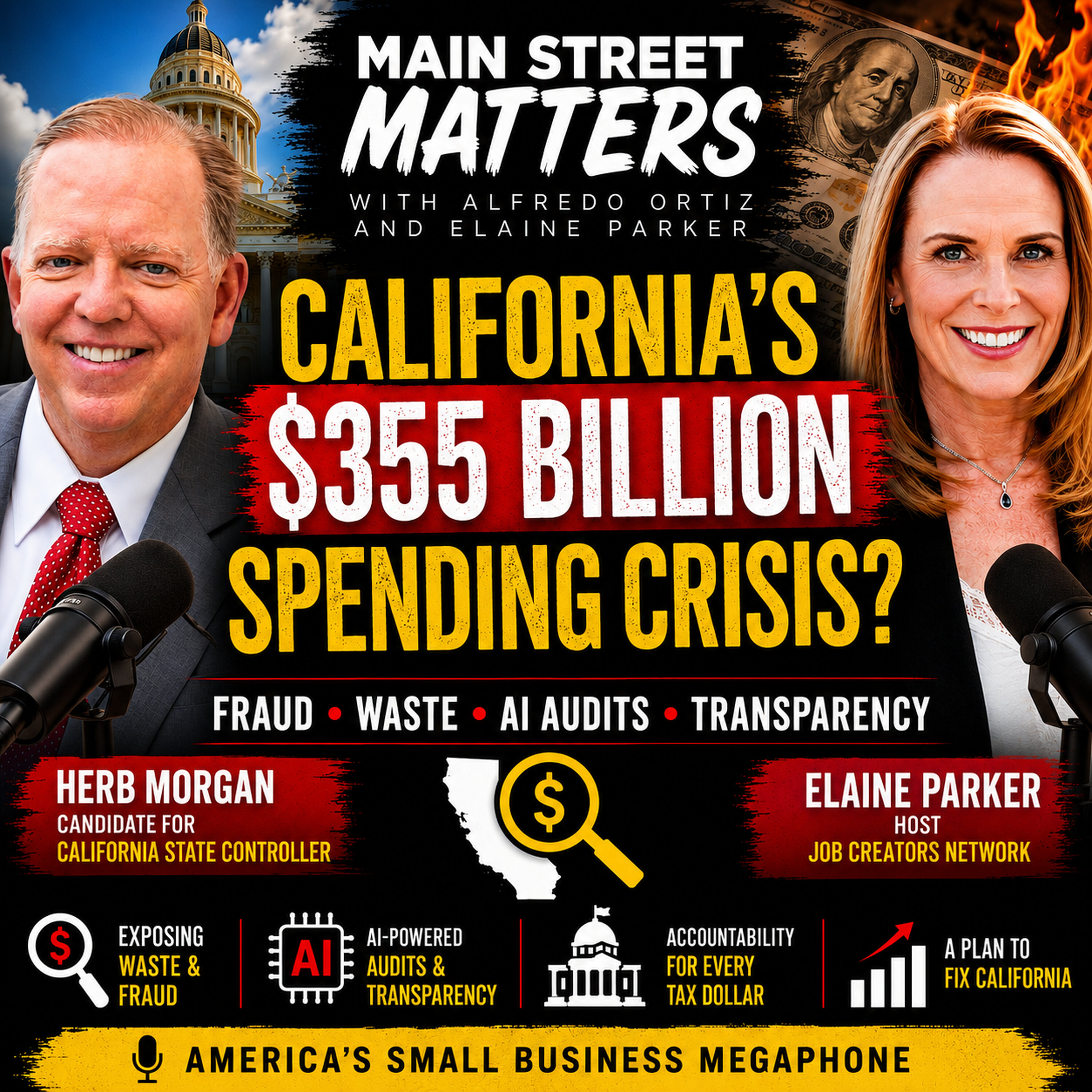 California’s $425 Billion Fraud Scandal? Herb Morgan Exposes Waste, AI Audits & Radical Transparency episode artwork