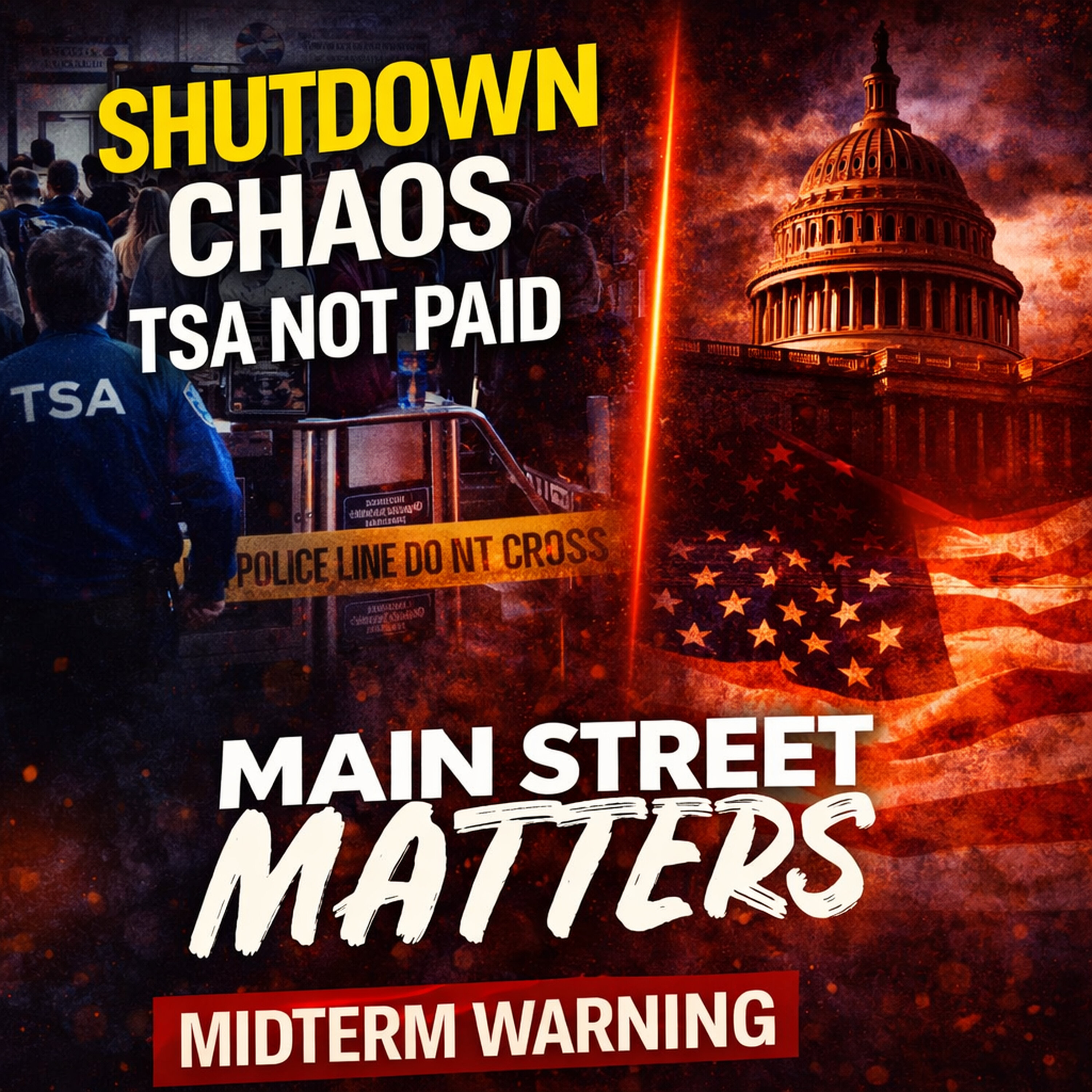 Government Shutdown Chaos, TSA Pay Crisis & Midterm Warning Signs EXPOSED episode artwork